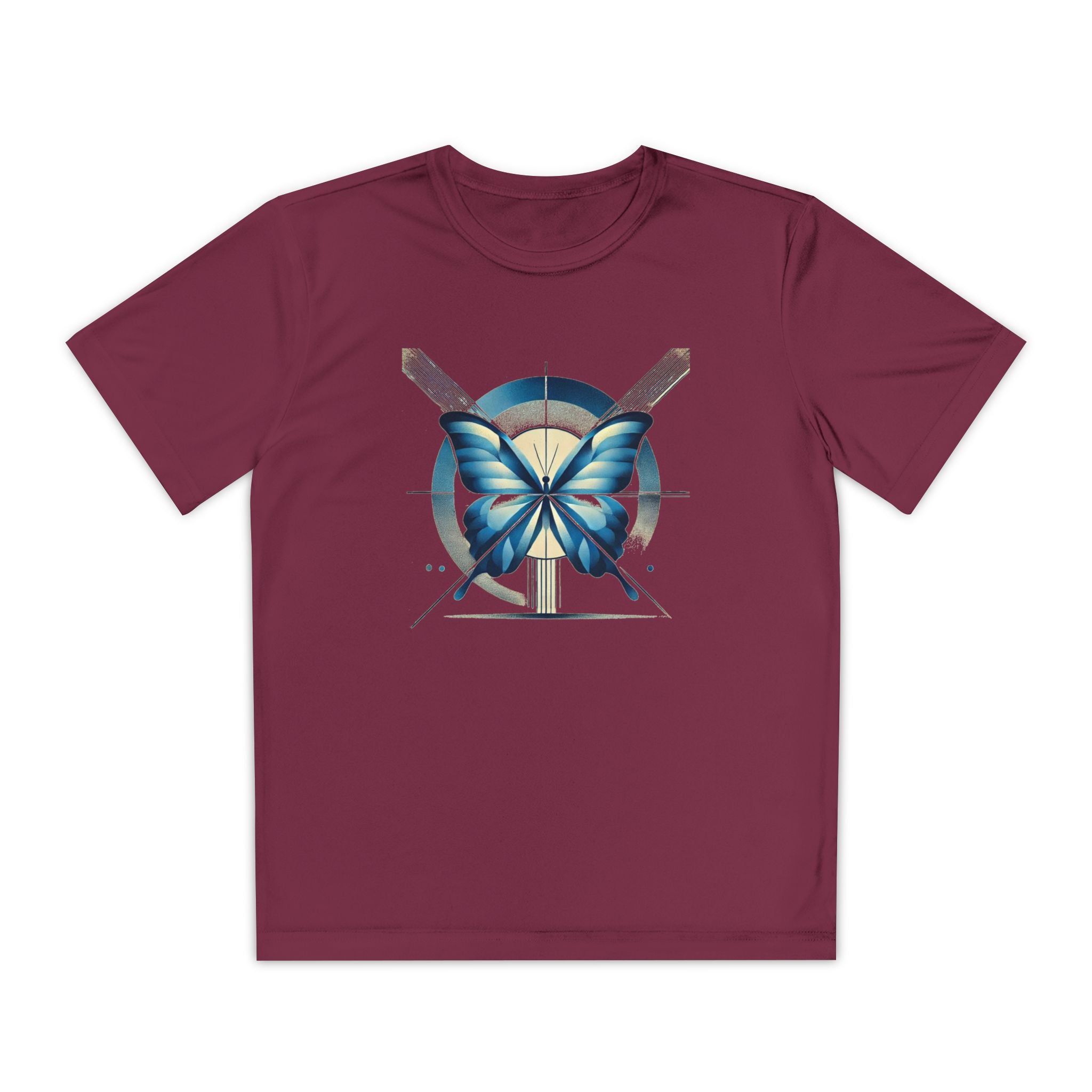 Butterffy Youth T-Shirt Sports Graphic Tee, Cool Athletic Shirt for Kids, Perfect for Sports Events, Team Spirit
