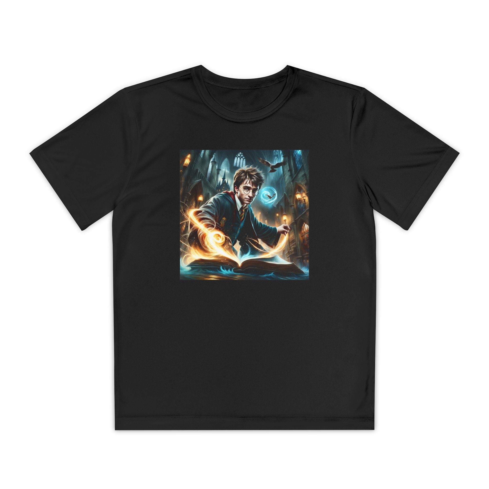 Youth Competitor Tee - Harry Potter, Wizard School Shirt, Magical Kids Top, Hogwarts Fan Gift, Sorcerer's Stone T-Shirt