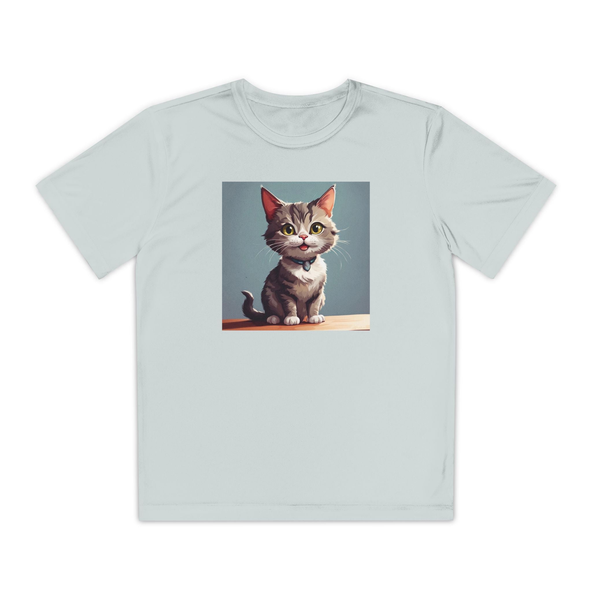 Youth Tee, Cute Kitten Graphic Shirt for Kids, Cat Lover Gift, Animal Theme Top, Children's Clothing, Feline Print Apparel