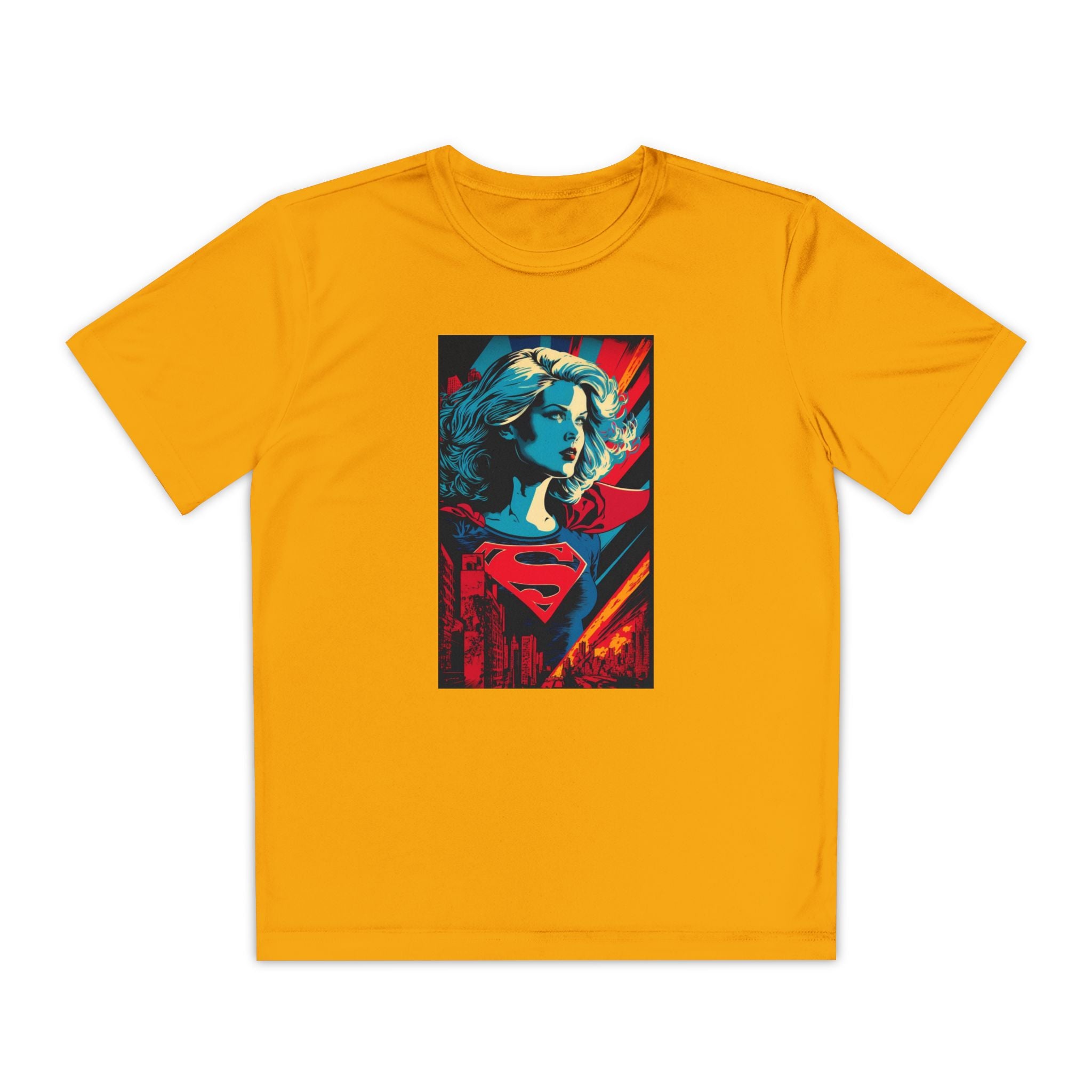 Superhero Youth T-Shirt Sports Graphic Tee, Cool Athletic Shirt for Kids