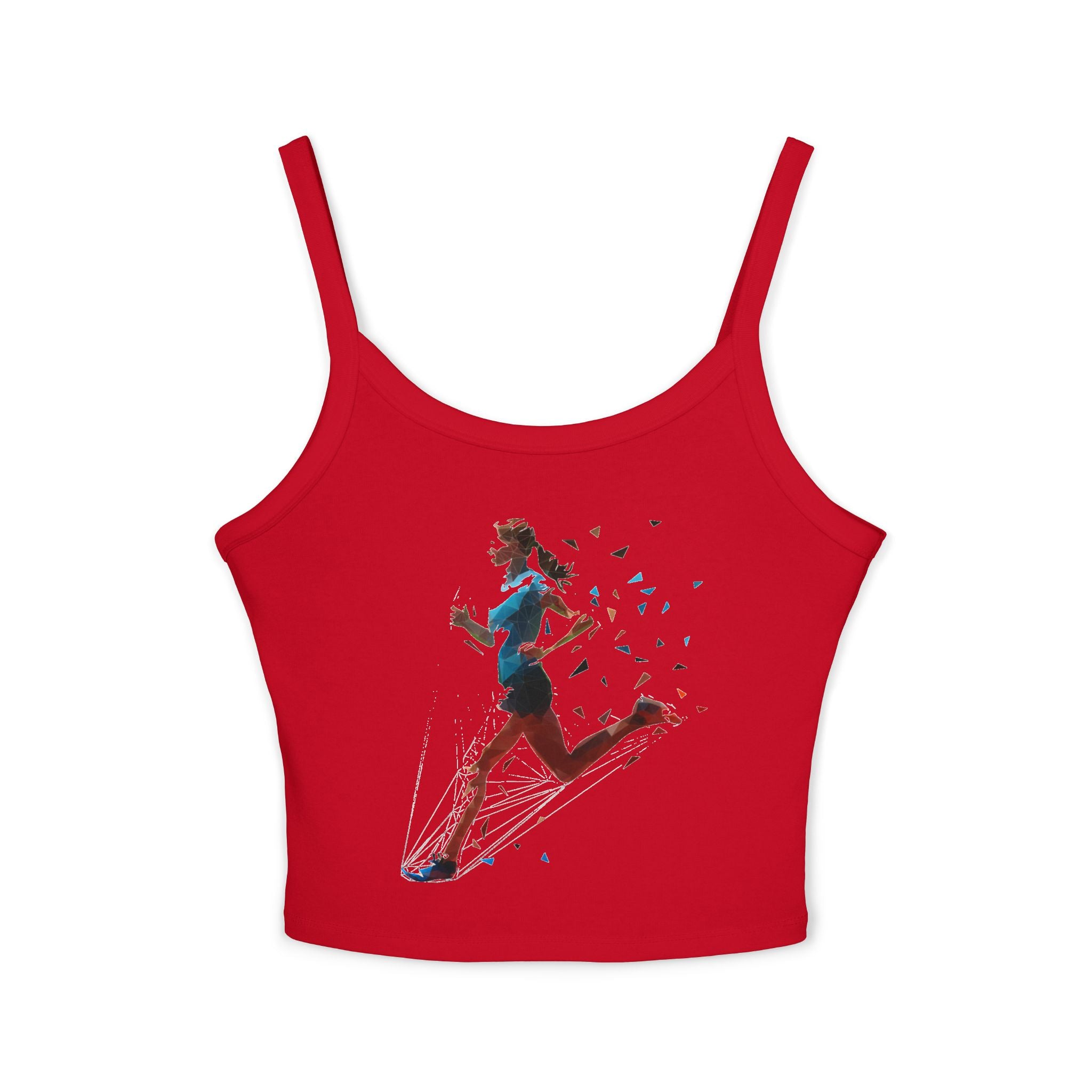 Running Woman Tank Top, Athletic Workout Top, Fitness Sleeveless Shirt, Jogging Muscle Tee, Exercise Gym Cami