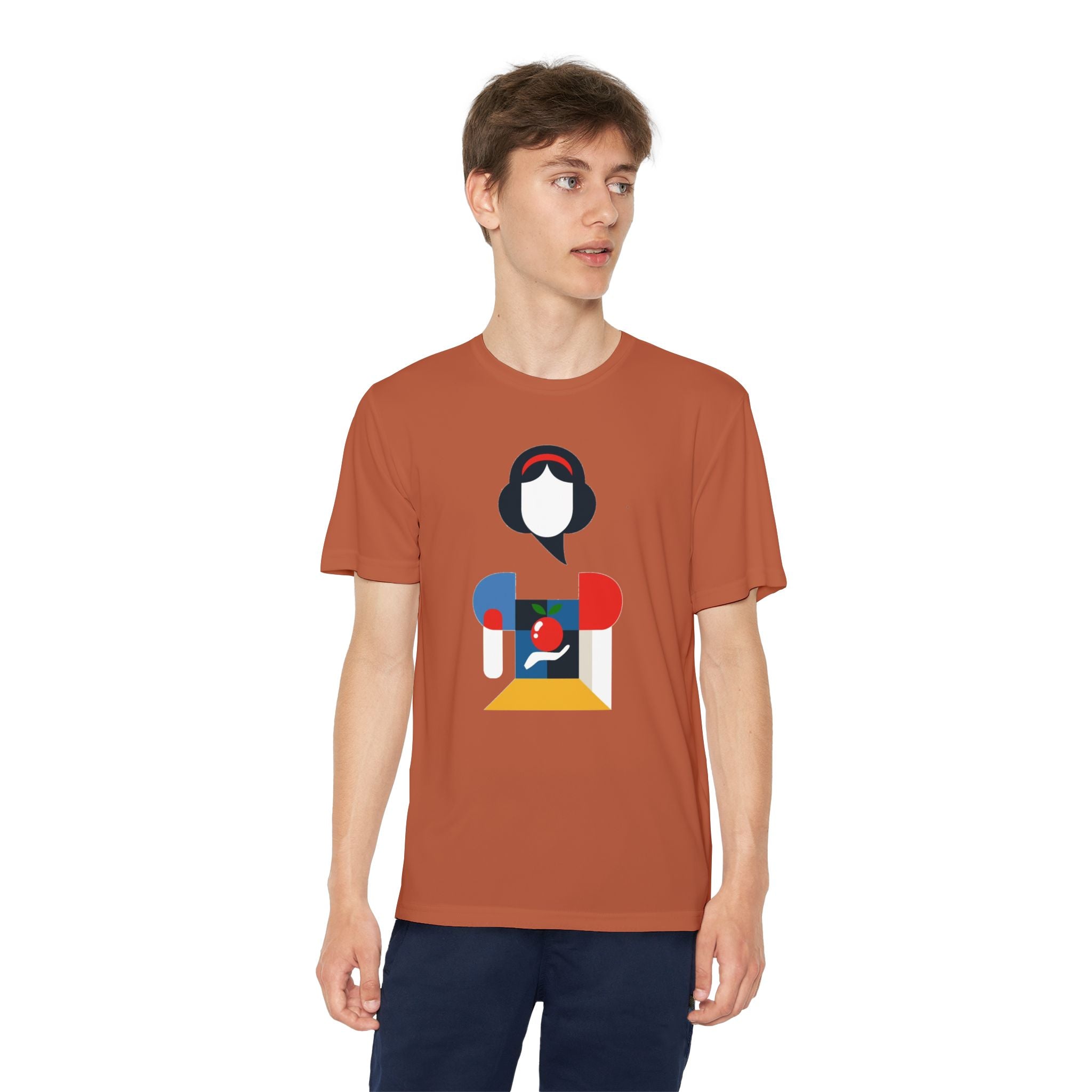 Snow White Youth T-Shirt Sports Graphic Tee, Cool Athletic Shirt for Kids, Perfect for Sports Events, Team Spirit