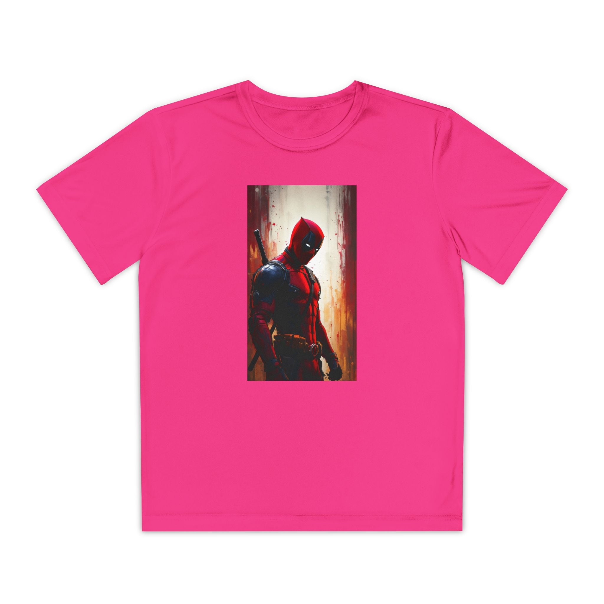 Deadpool Superhero Marvel Patriotic, Kids Graphic T-Shirt, Boys Hero Top, Girls Comic Book Clothing, Birthday