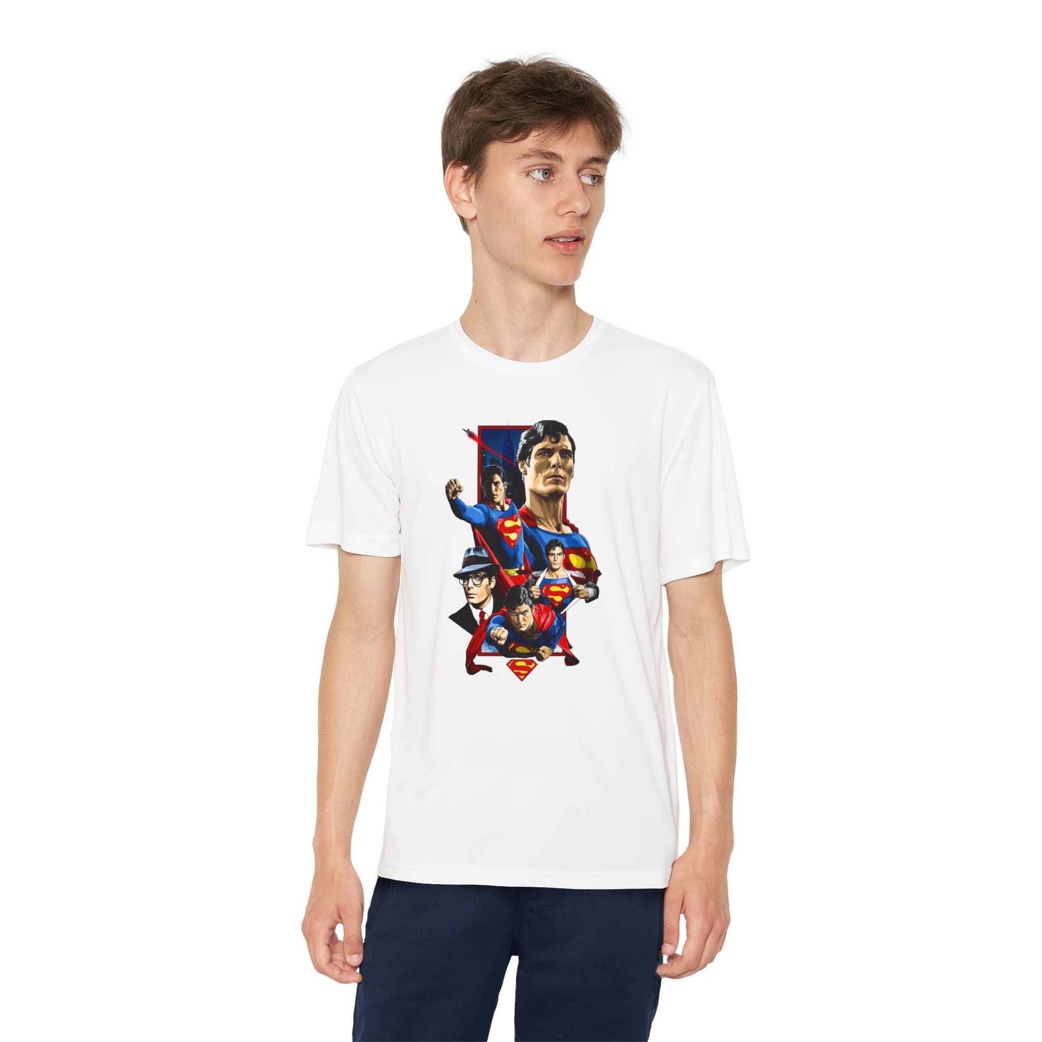 Superman Youth T-Shirt Sports Graphic Tee, Cool Athletic Shirt for Kids, Perfect for Sports Events, Team Spirit