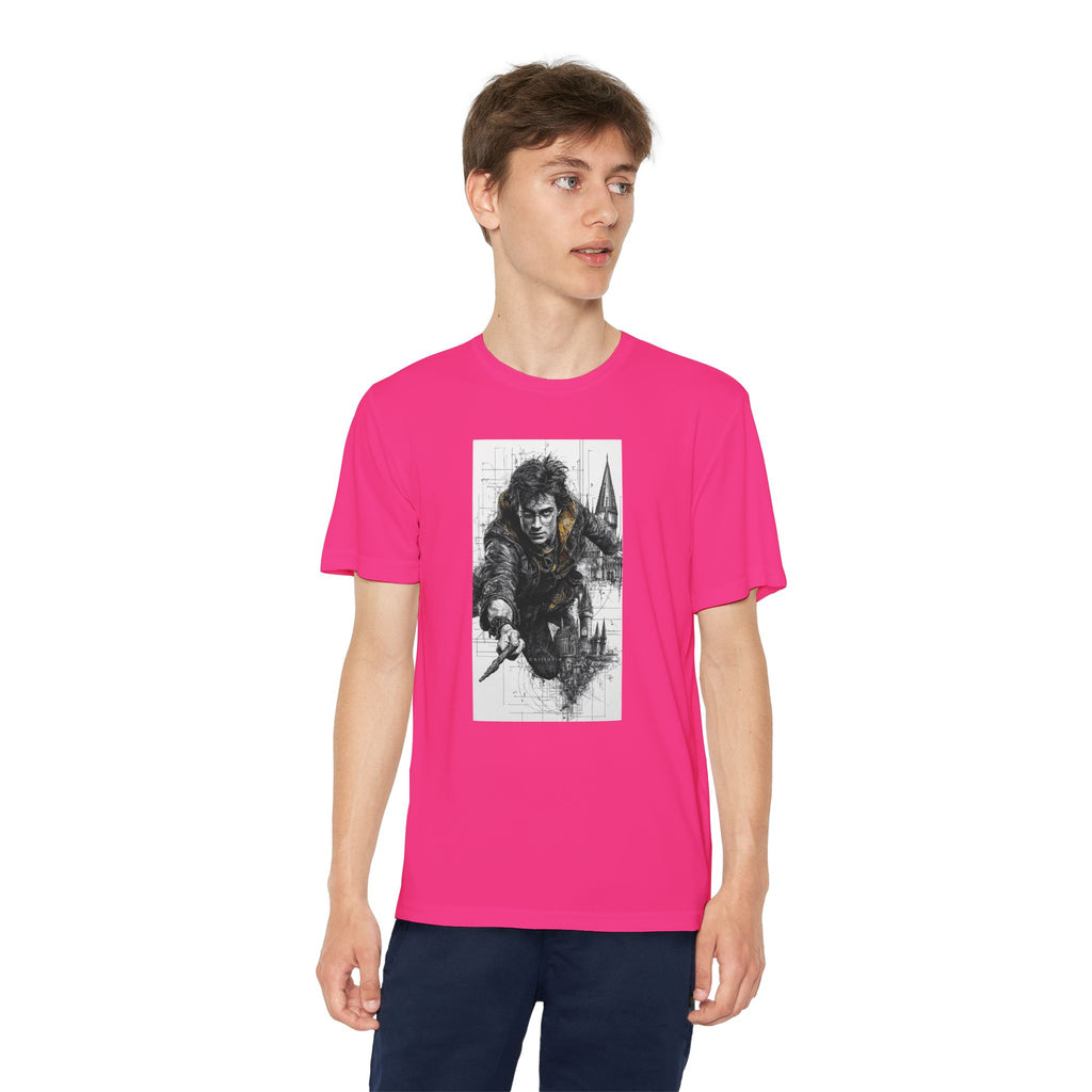 Youth Competitor Tee - Harry Potter, Wizard School Shirt, Magical Kids Top, Hogwarts Fan Gift, Sorcerer's Stone T-Shirt