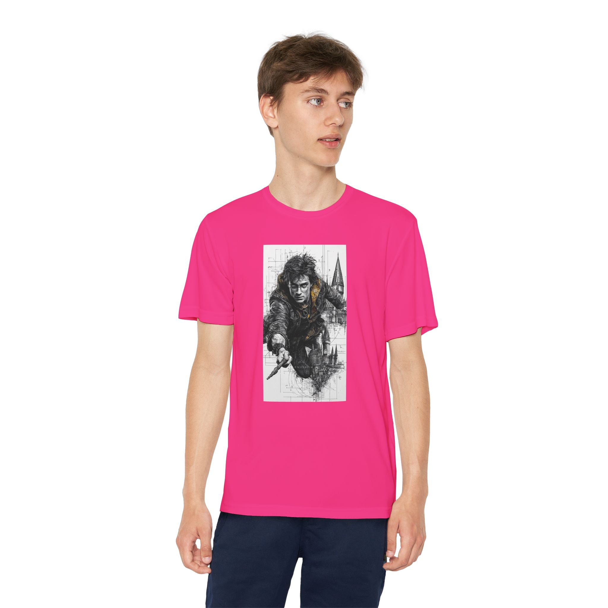 Youth Competitor Tee - Harry Potter, Wizard School Shirt, Magical Kids Top, Hogwarts Fan Gift, Sorcerer's Stone T-Shirt