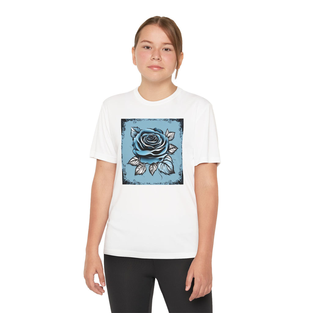 Flower Youth Tshirt, Girls Floral Tee, Kids Spring Shirt, Children's Botanical Top, Teen Blossom T-Shirt