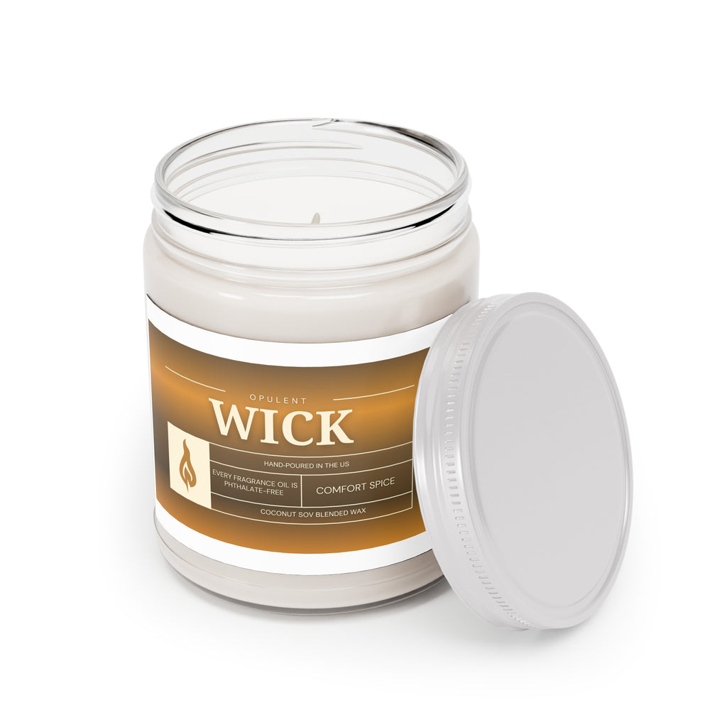 Soy Candles, OPULENT Wick, Hand-poured in the US, White Lid, 9oz, Aromatherapy, Relaxation, Home Decor, Gift, Scented Candles