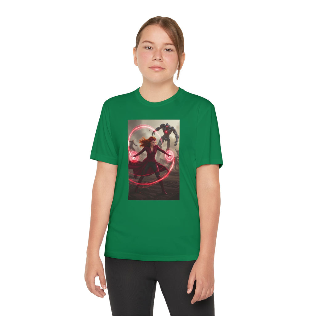 Superhero Youth T-Shirt Sports Graphic Tee, Cool Athletic Shirt for Kids