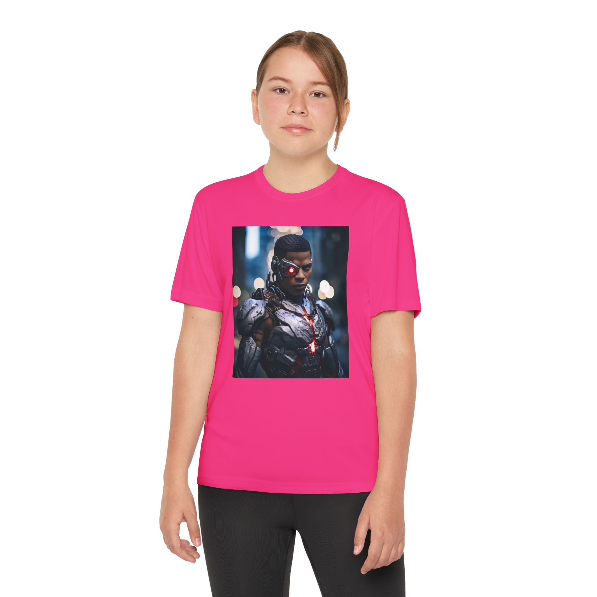 Cyborg Superhero Marvel Patriotic, Kids Graphic T-Shirt, Boys Hero Top, Girls Comic Book Clothing, Birthday
