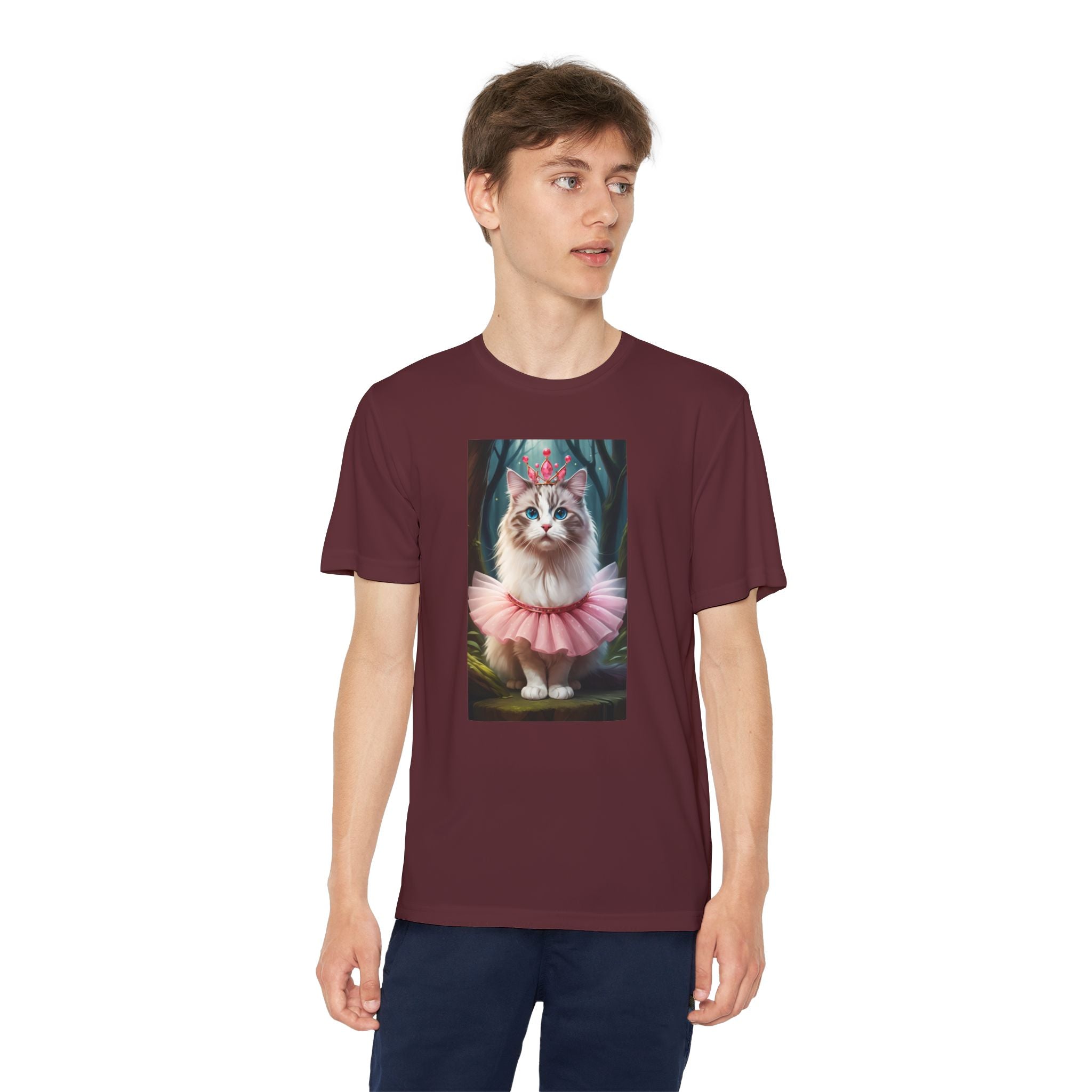 Graphic Tee, Cute Cartoon Kitten, Kids Animal Lover Shirt, Kitty Princess Design, Youth Tee for Girls and Boys, Funny Cat Shirt, Gift for