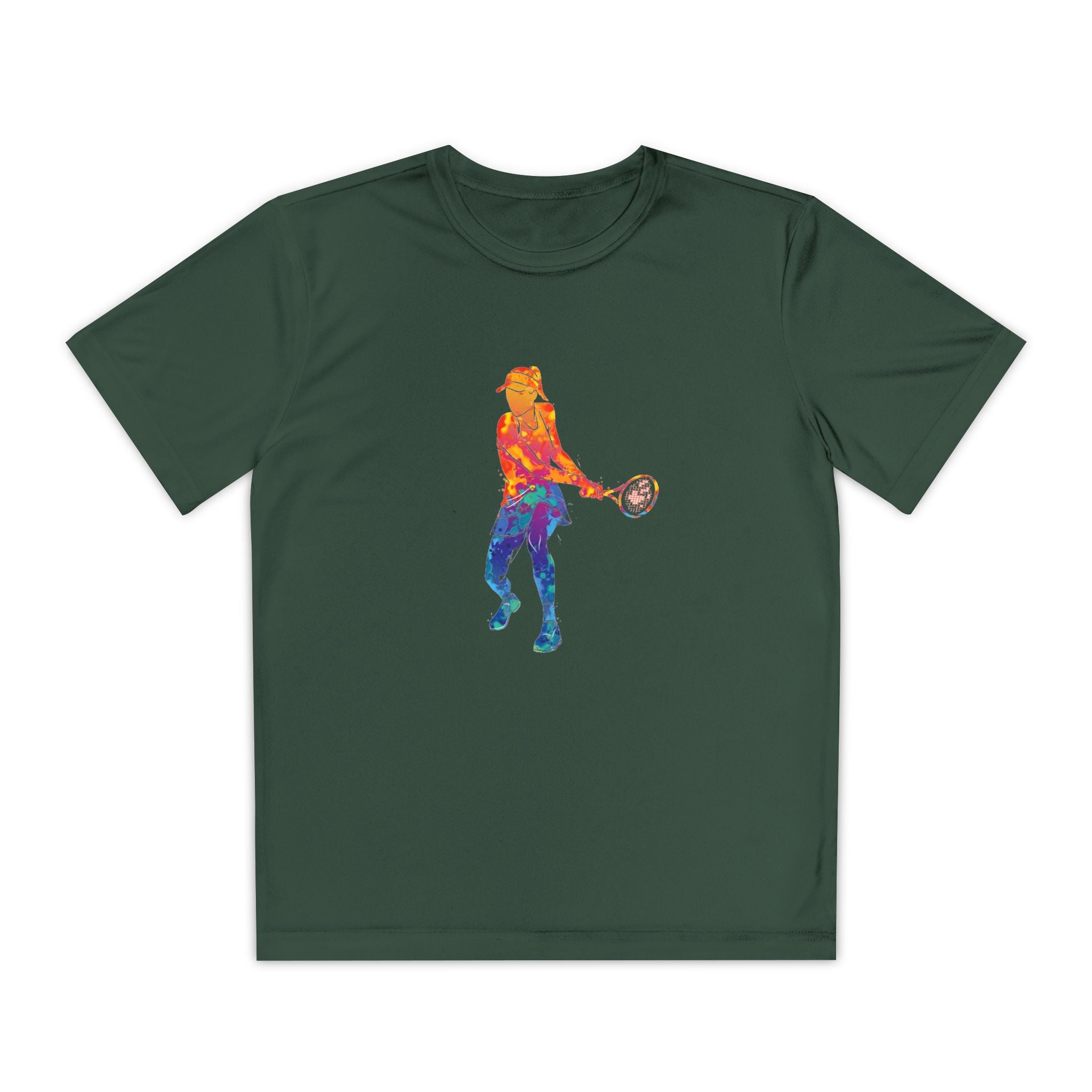 Tennis Youth Sports Graphic Tee, Cool Athletic Shirt for Kids, Perfect for Sports Events, Team Spirit, Birthday Gift, Summer Activities