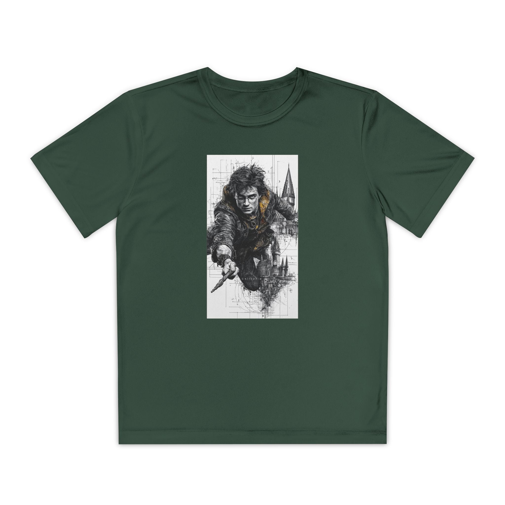 Youth Competitor Tee - Harry Potter, Wizard School Shirt, Magical Kids Top, Hogwarts Fan Gift, Sorcerer's Stone T-Shirt