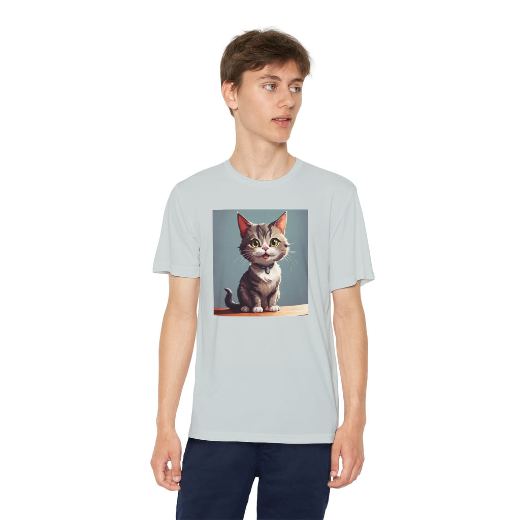Youth Tee, Cute Kitten Graphic Shirt for Kids, Cat Lover Gift, Animal Theme Top, Children's Clothing, Feline Print Apparel