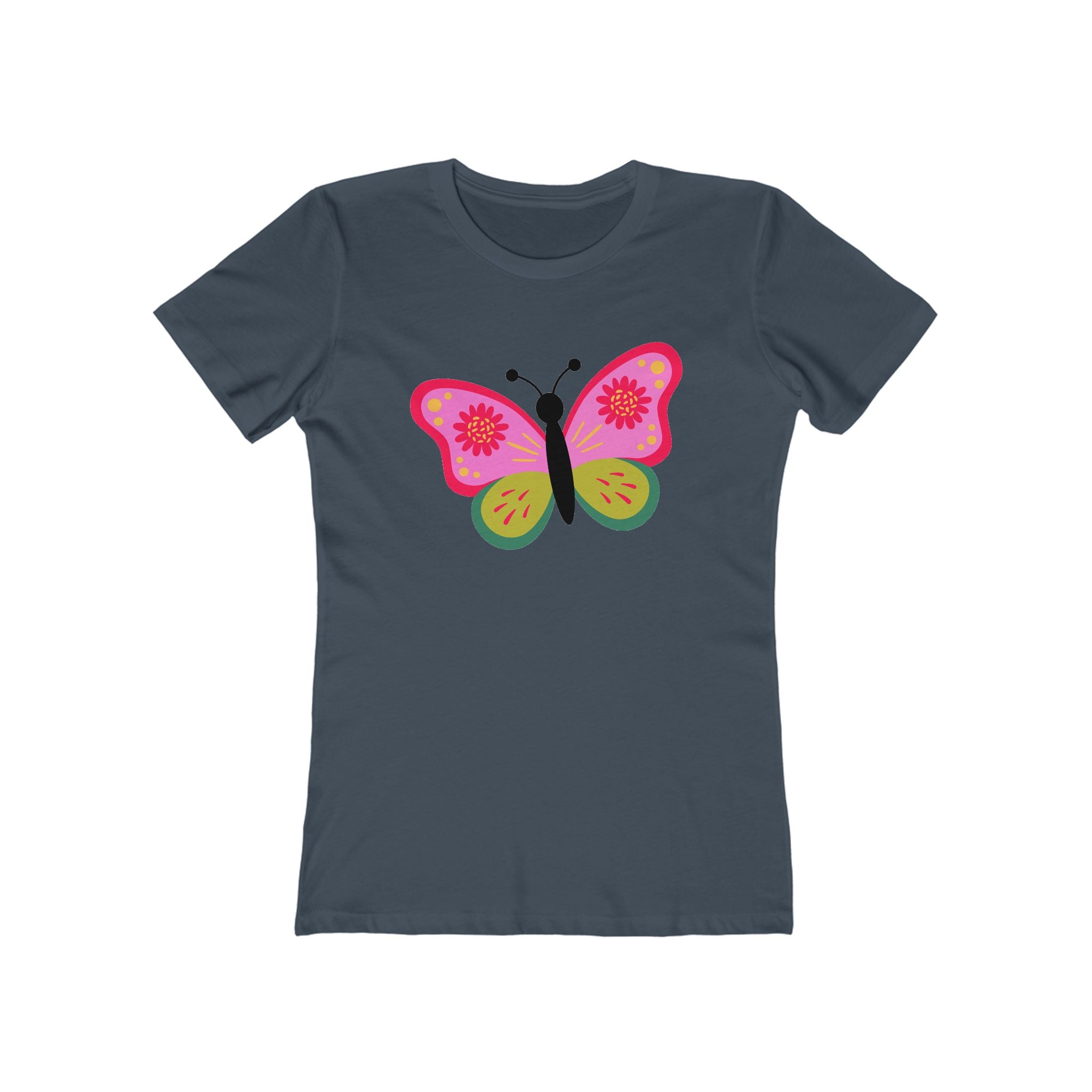 Butterfly Women's Tshirt, Butterfly Graphic Tee, Women's Butterfly Shirt, Butterfly Print Shirt, Boho Butterfly Tee