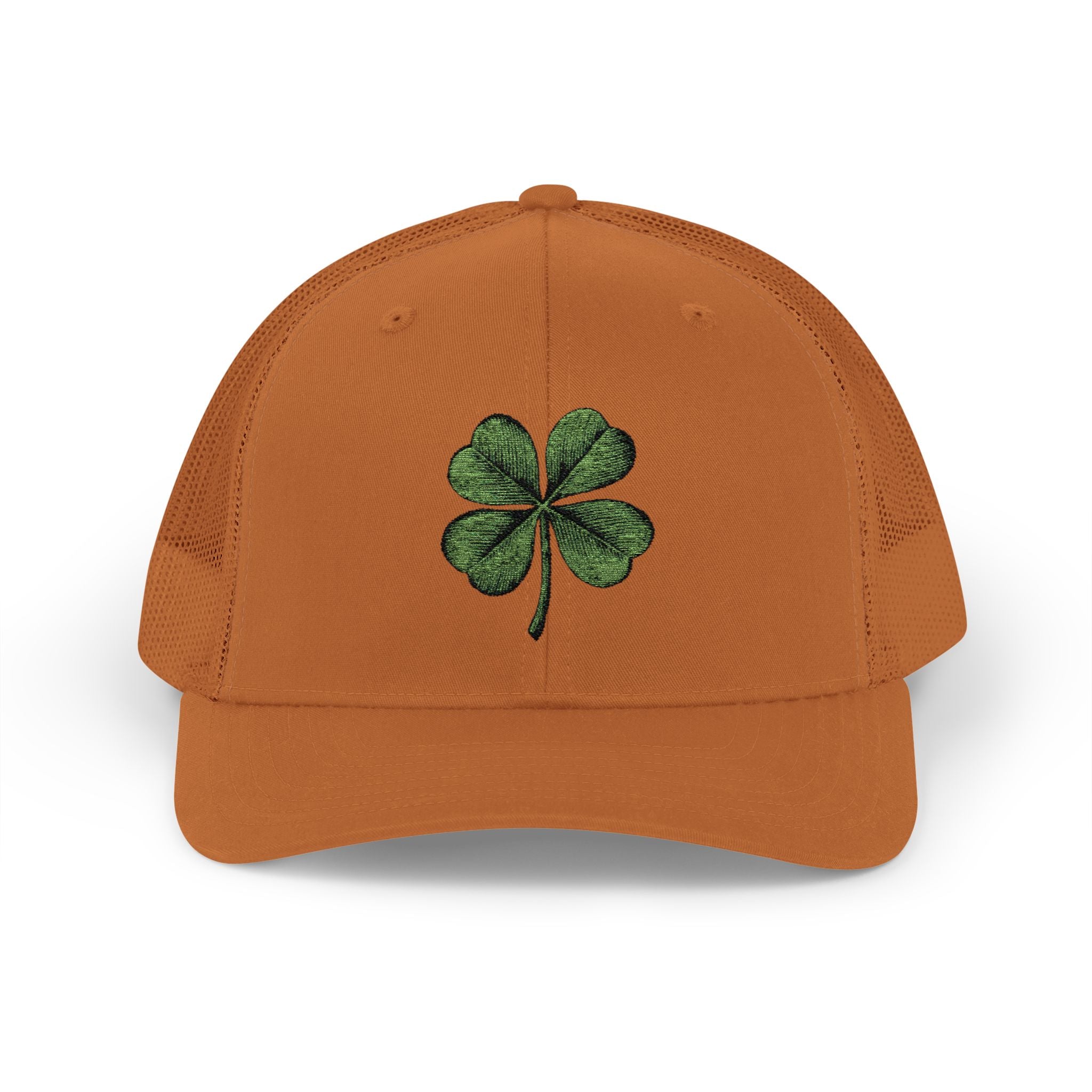St. Patrick's Day Lucky 4-Leaf Clover Snapback Trucker Cap