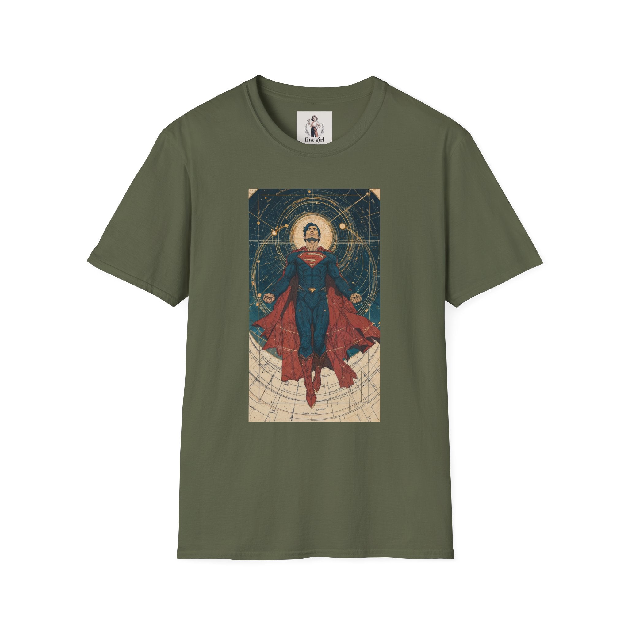 Superman Superhero Marvel Unisex Softstyle T-Shirt, Comic Book Tee, Geeky Clothing, Cosplay Costume Top