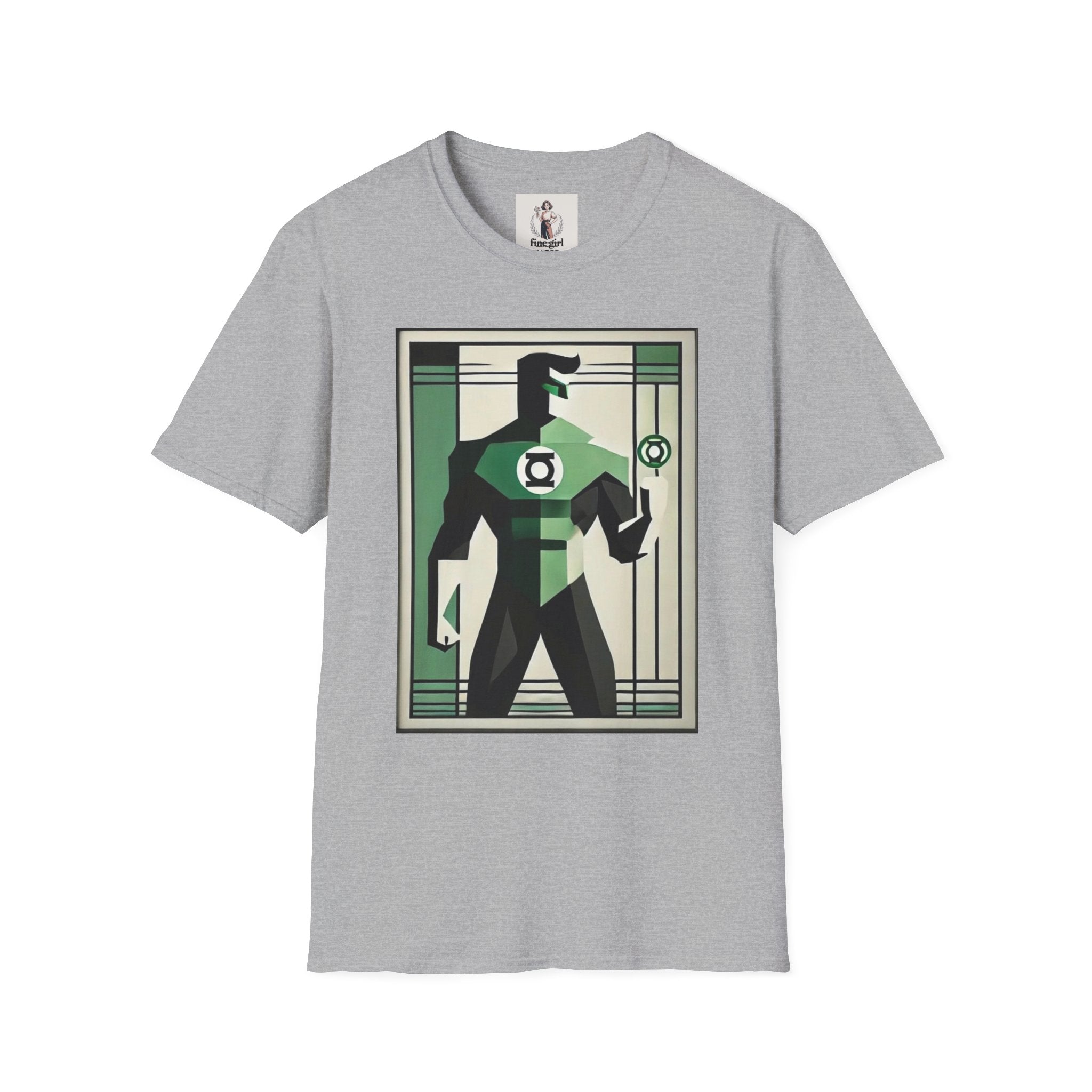 Green Lantern Superhero Marvel Unisex Softstyle T-Shirt, Comic Book Tee, Graphic Novel Shirt, Geeky Clothing, Cosplay Costume Top