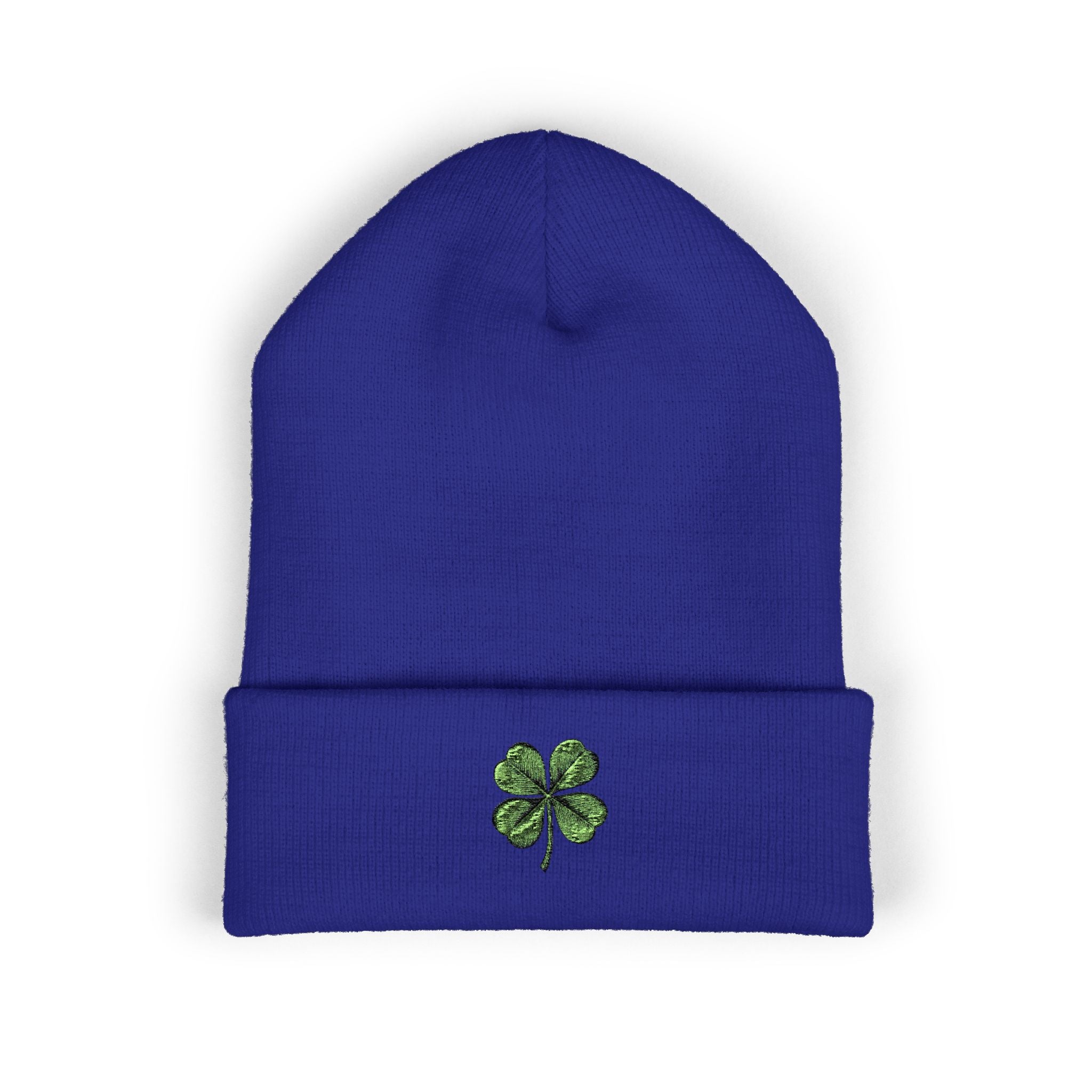 St. Patrick's Day 4-Leaf Clover Embroidered Beanie