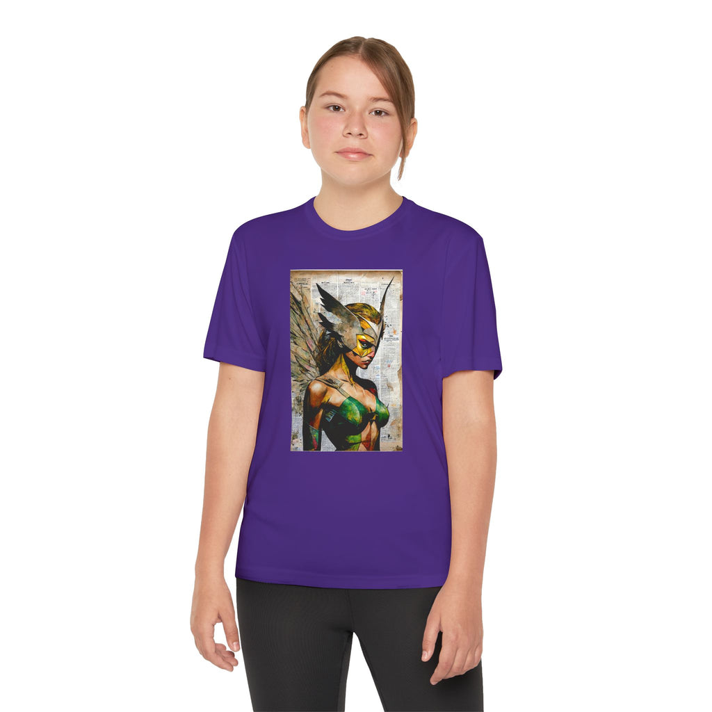 Superhero Youth T-Shirt Sports Graphic Tee, Cool Athletic Shirt for Kids