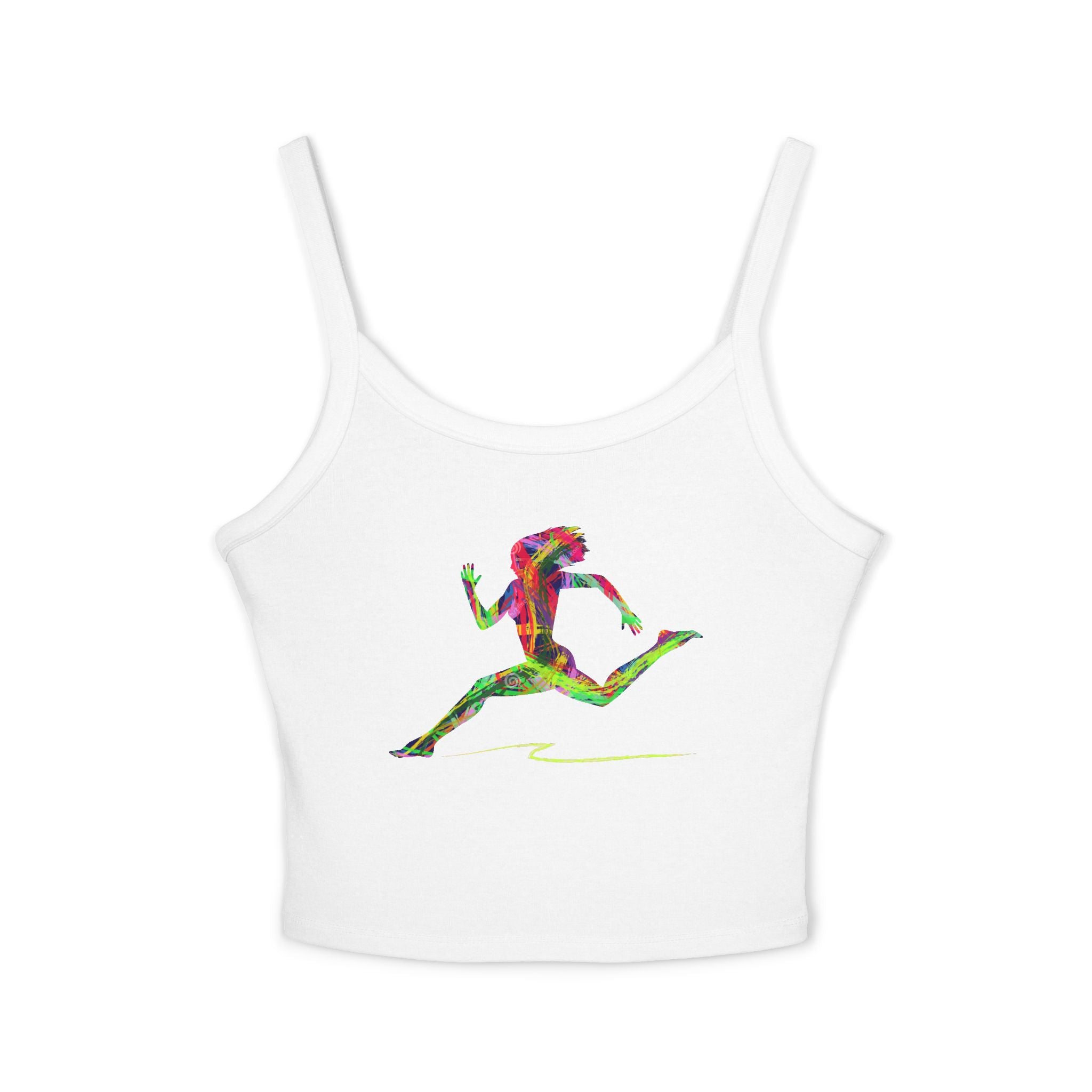 Running Woman Tank Top, Athletic Workout Top, Fitness Sleeveless Shirt, Jogging Muscle Tee, Exercise Gym Cami