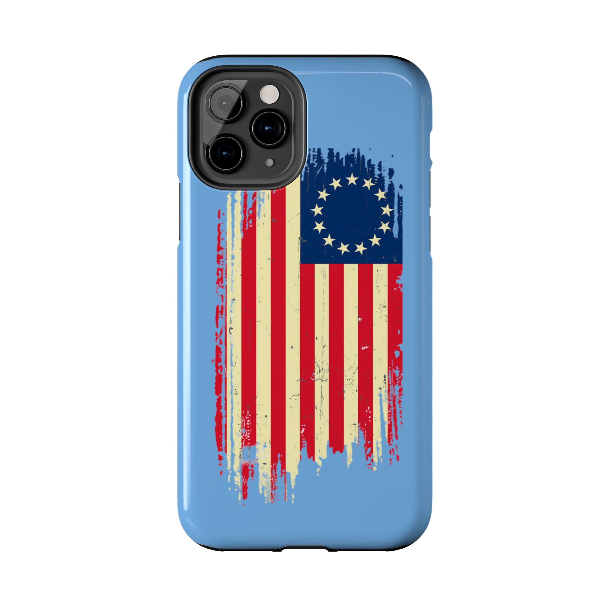 Patriotic Phone Cases with Vintage Flag Design, Tough Case for Independence Day, Memorial Day, 4th of July, Gift for Veterans, USA Pride