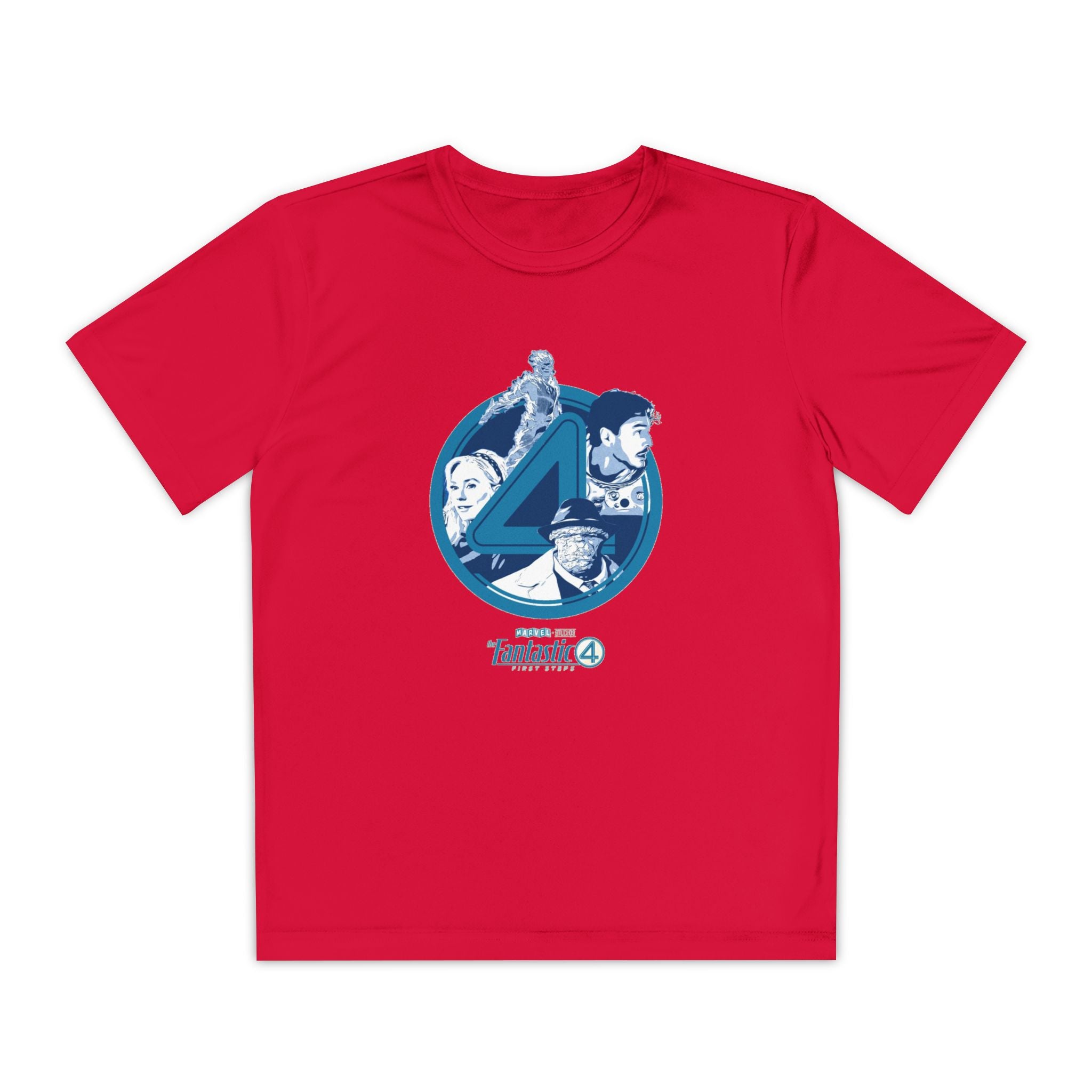 Fantastic 4 Youth T-Shirt Sports Graphic Tee, Cool Athletic Shirt for Kids, Perfect for Sports Events, Team Spirit
