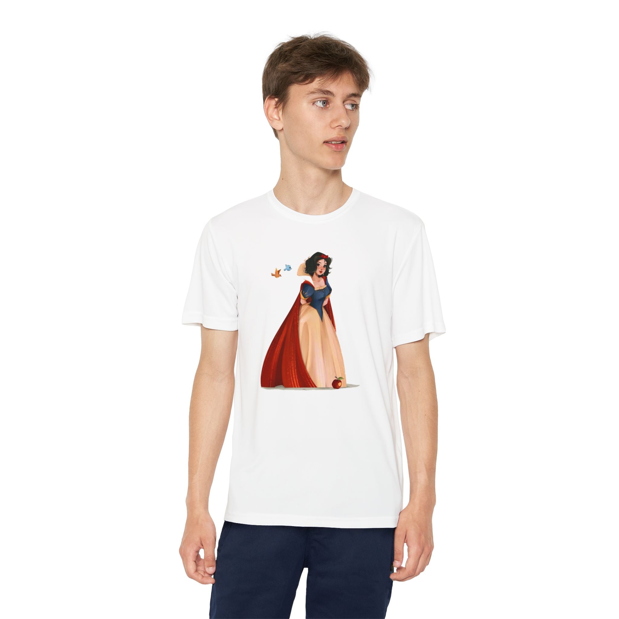 Snow White Youth T-Shirt Sports Graphic Tee, Cool Athletic Shirt for Kids, Perfect for Sports Events, Team Spirit