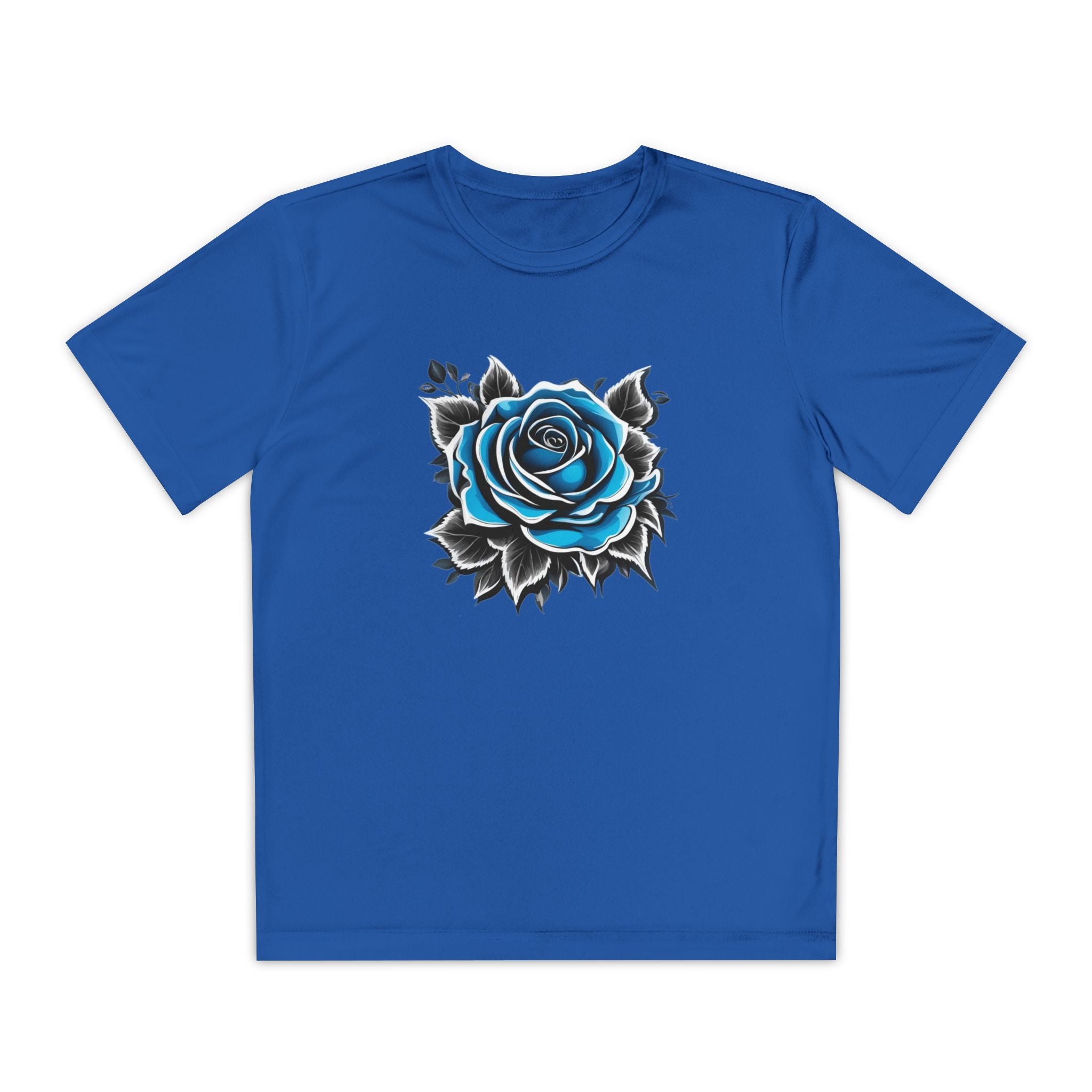 Flower Youth T-Shirt Sports Graphic Tee, Cool Athletic Shirt for Kids