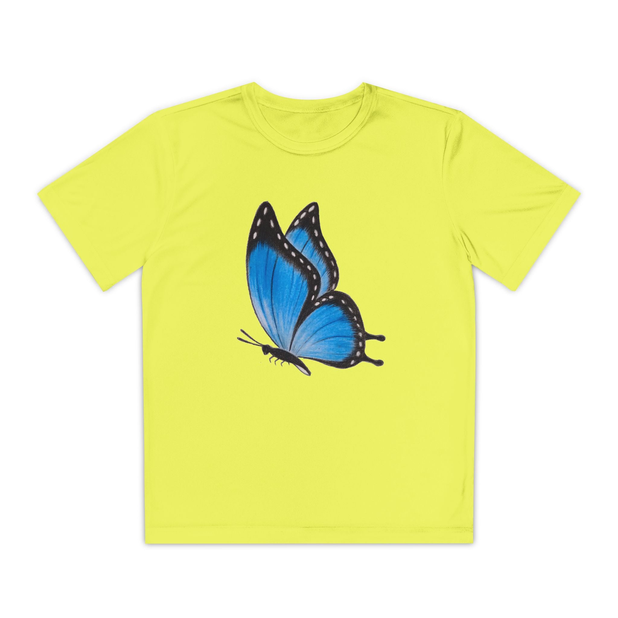 Butterffy Youth T-Shirt Sports Graphic Tee, Cool Athletic Shirt for Kids, Perfect for Sports Events, Team Spirit