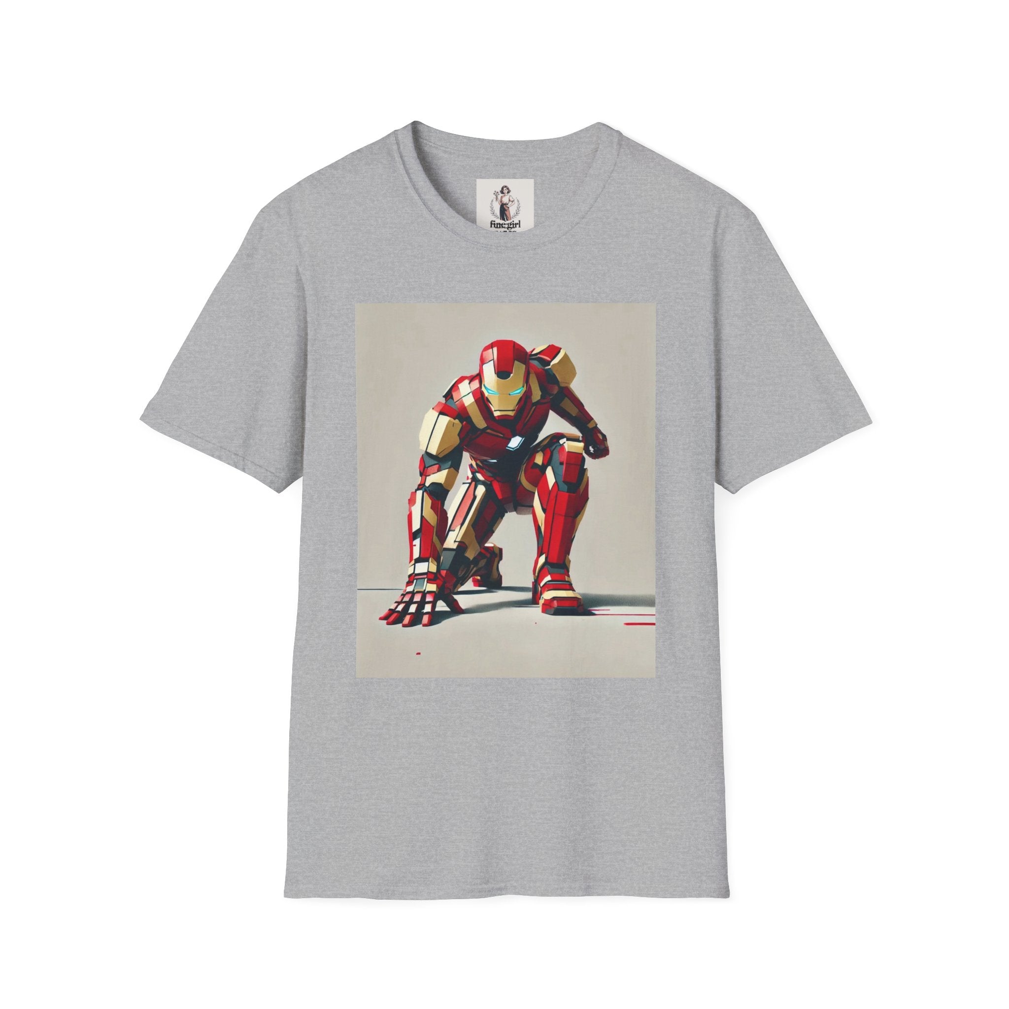 Ironman Superhero Marvel Unisex Softstyle T-Shirt, Comic Book Tee, Geeky Clothing, Cosplay Costume Top