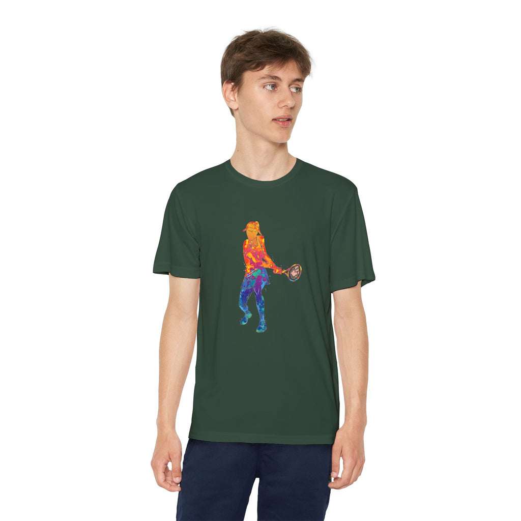 Tennis Youth Sports Graphic Tee, Cool Athletic Shirt for Kids, Perfect for Sports Events, Team Spirit, Birthday Gift, Summer Activities