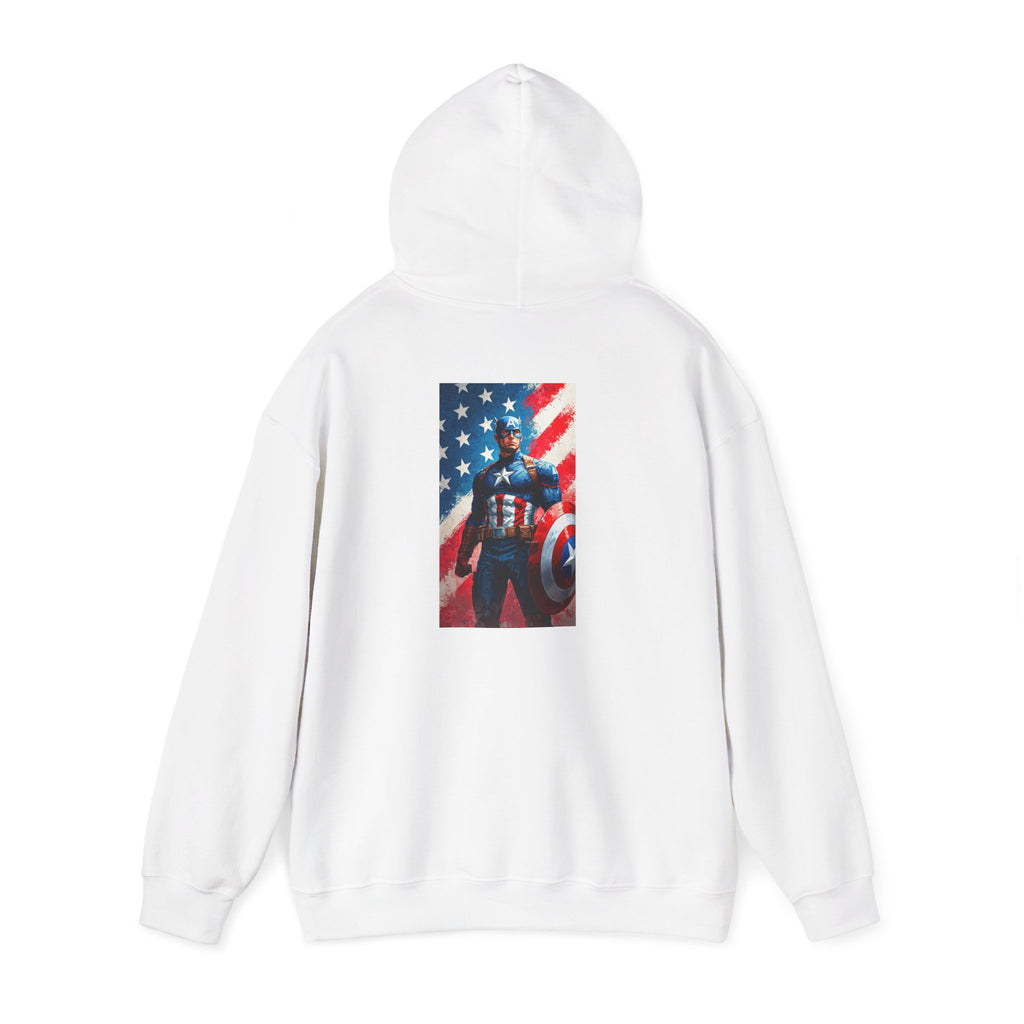 Hooded Sweatshirt - Captain America Design