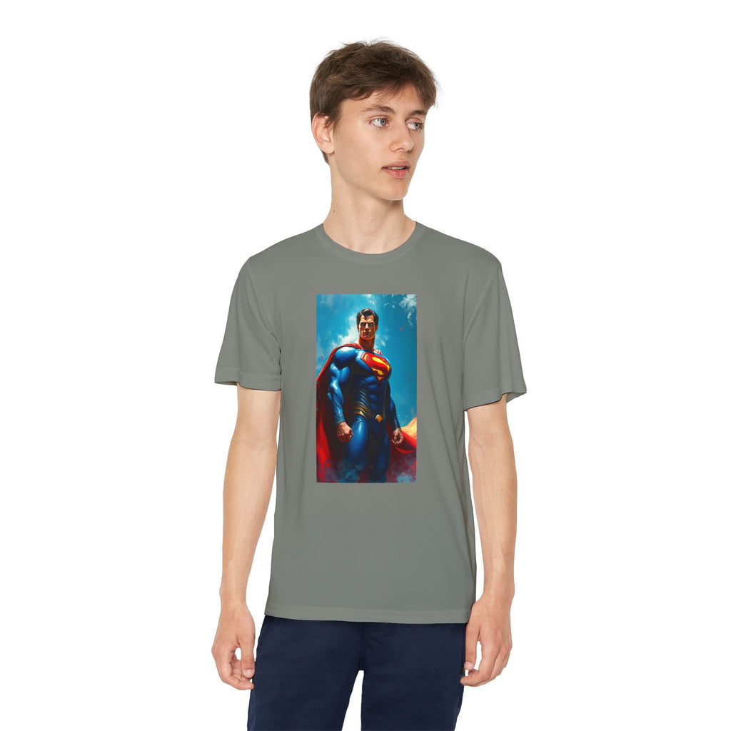 Superman Superhero Marvel T-Shirt, Youth Competitor Tee,  Kids Comic Book Hero Top, Children's Graphic Tee, Youth Super Power T-Shirt