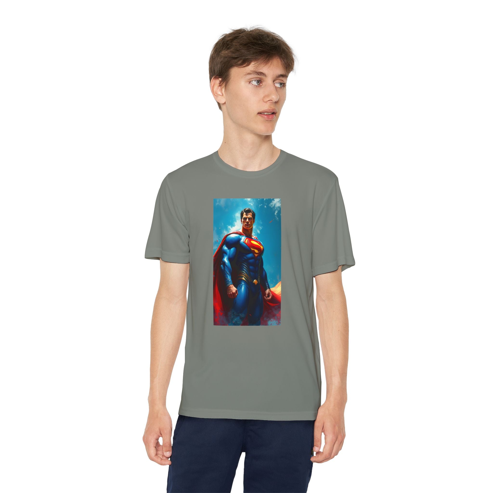 Superman Superhero Marvel T-Shirt, Youth Competitor Tee,  Kids Comic Book Hero Top, Children's Graphic Tee, Youth Super Power T-Shirt