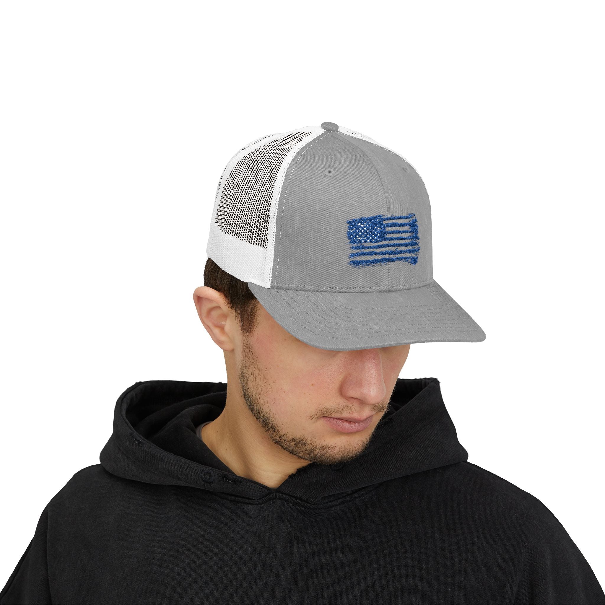 USA Flag Snapback Trucker Cap, Supportive Gifts, Memorials, Everyday Wear