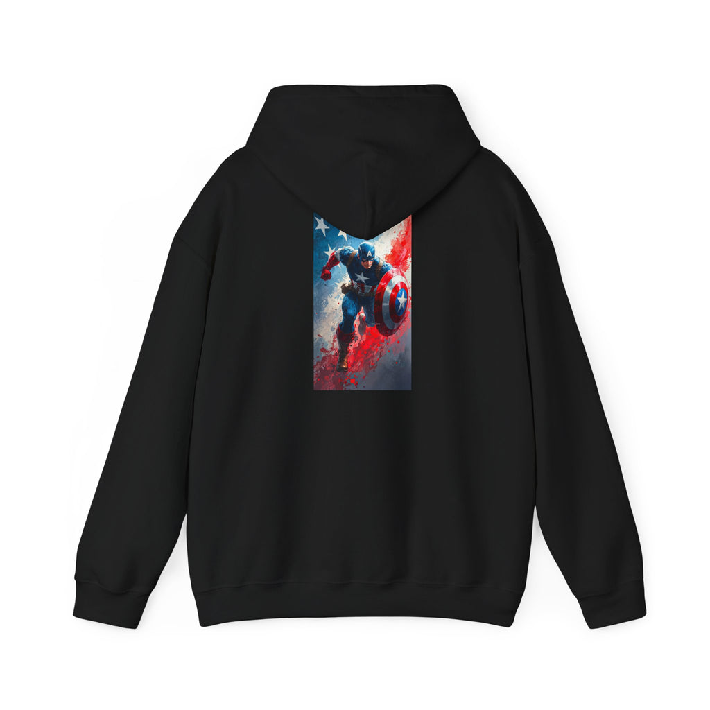 Hooded Sweatshirt - Captain America Design