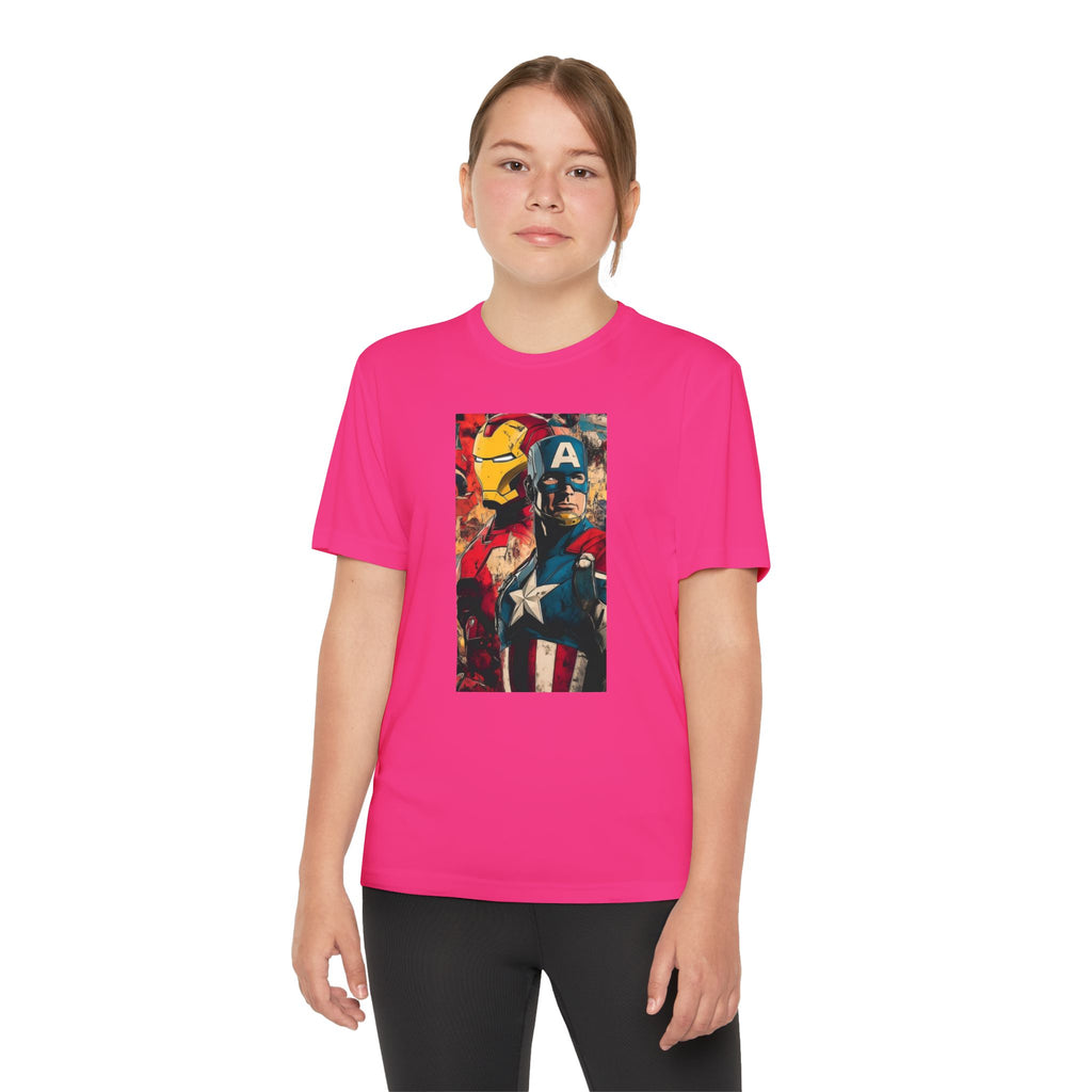 Advengers Youth T-Shirt Sports Graphic Tee, Cool Athletic Shirt for Kids, Perfect for Sports Events, Team Spirit