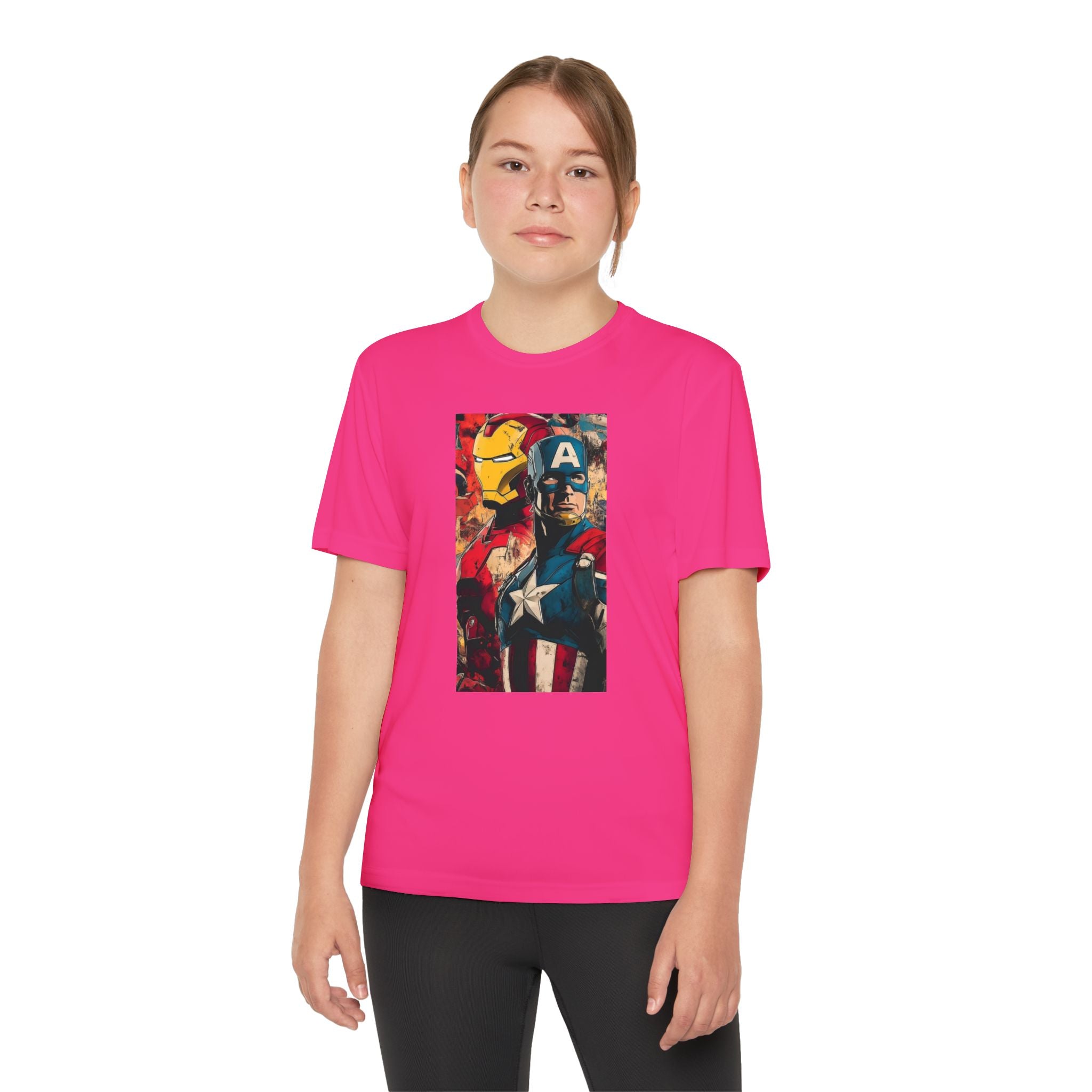 Advengers Youth T-Shirt Sports Graphic Tee, Cool Athletic Shirt for Kids, Perfect for Sports Events, Team Spirit