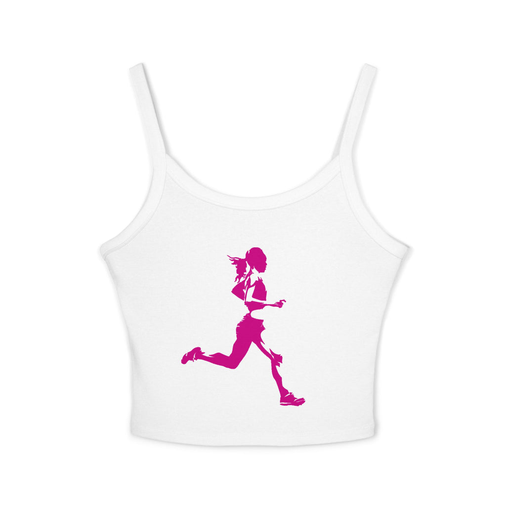 Running Woman Tank Top, Athletic Workout Top, Fitness Sleeveless Shirt, Jogging Muscle Tee, Exercise Gym Cami
