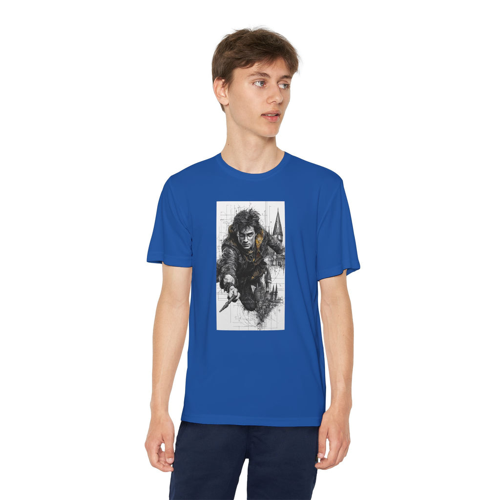 Youth Competitor Tee - Harry Potter, Wizard School Shirt, Magical Kids Top, Hogwarts Fan Gift, Sorcerer's Stone T-Shirt