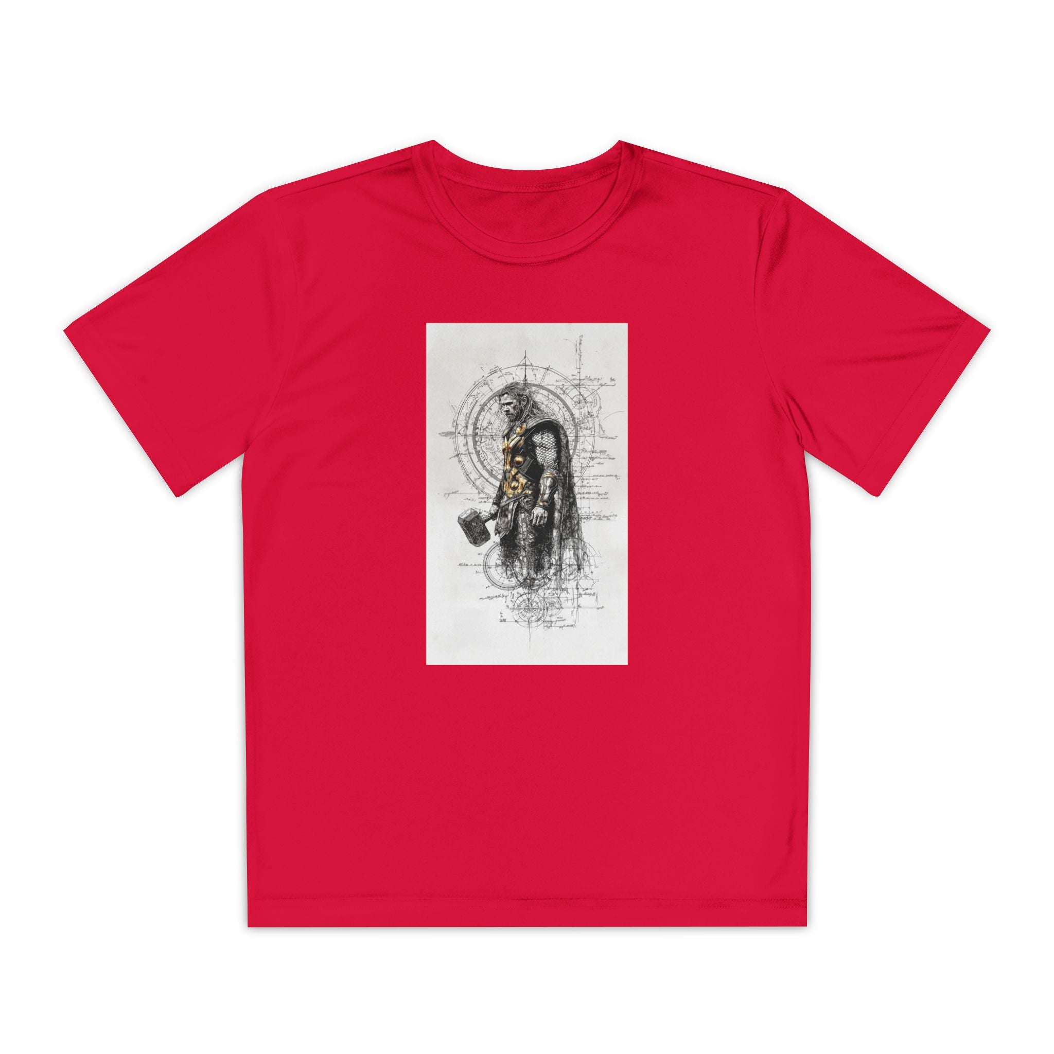 Superhero Youth T-Shirt Sports Graphic Tee, Cool Athletic Shirt for Kids