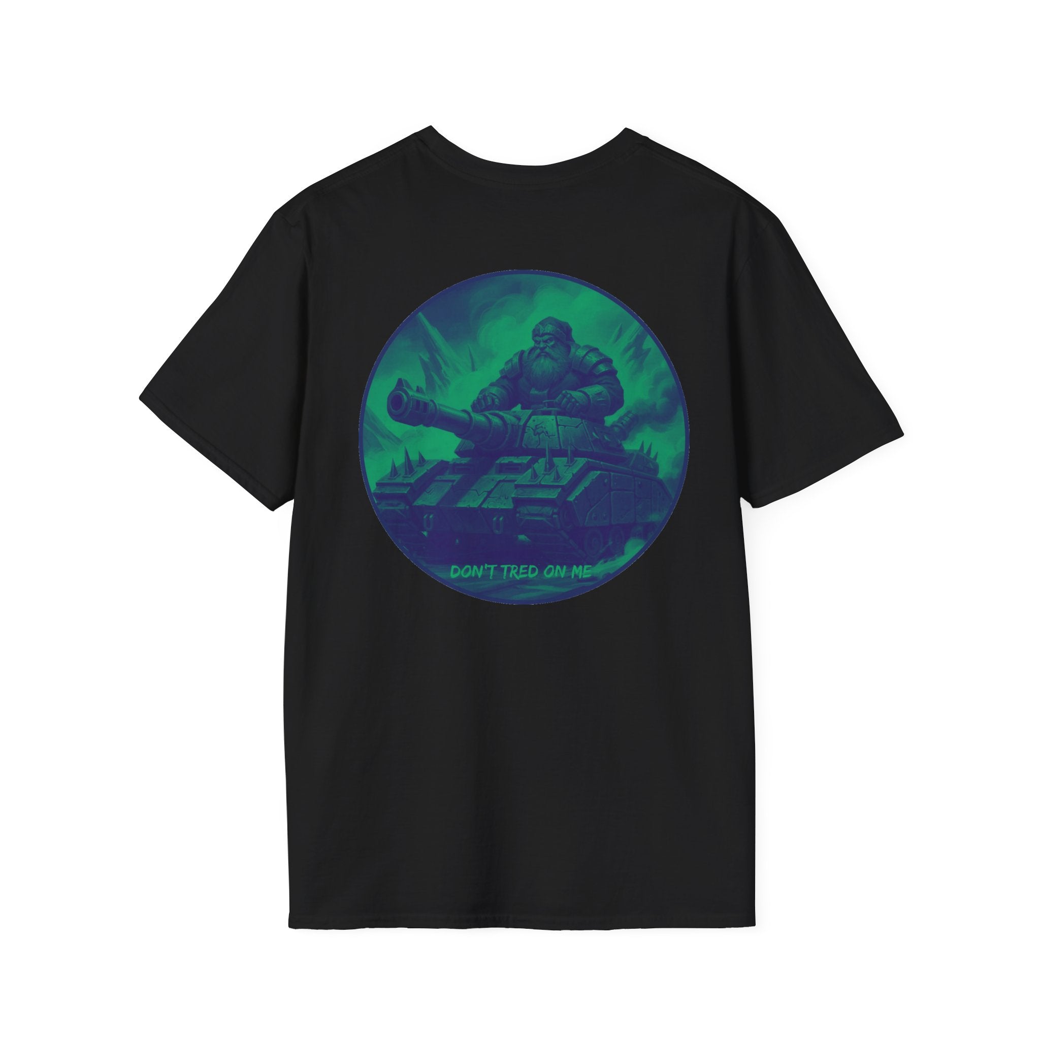 Santa Claus On A Tank Christmas ~ Unisex Softstyle T-Shirt