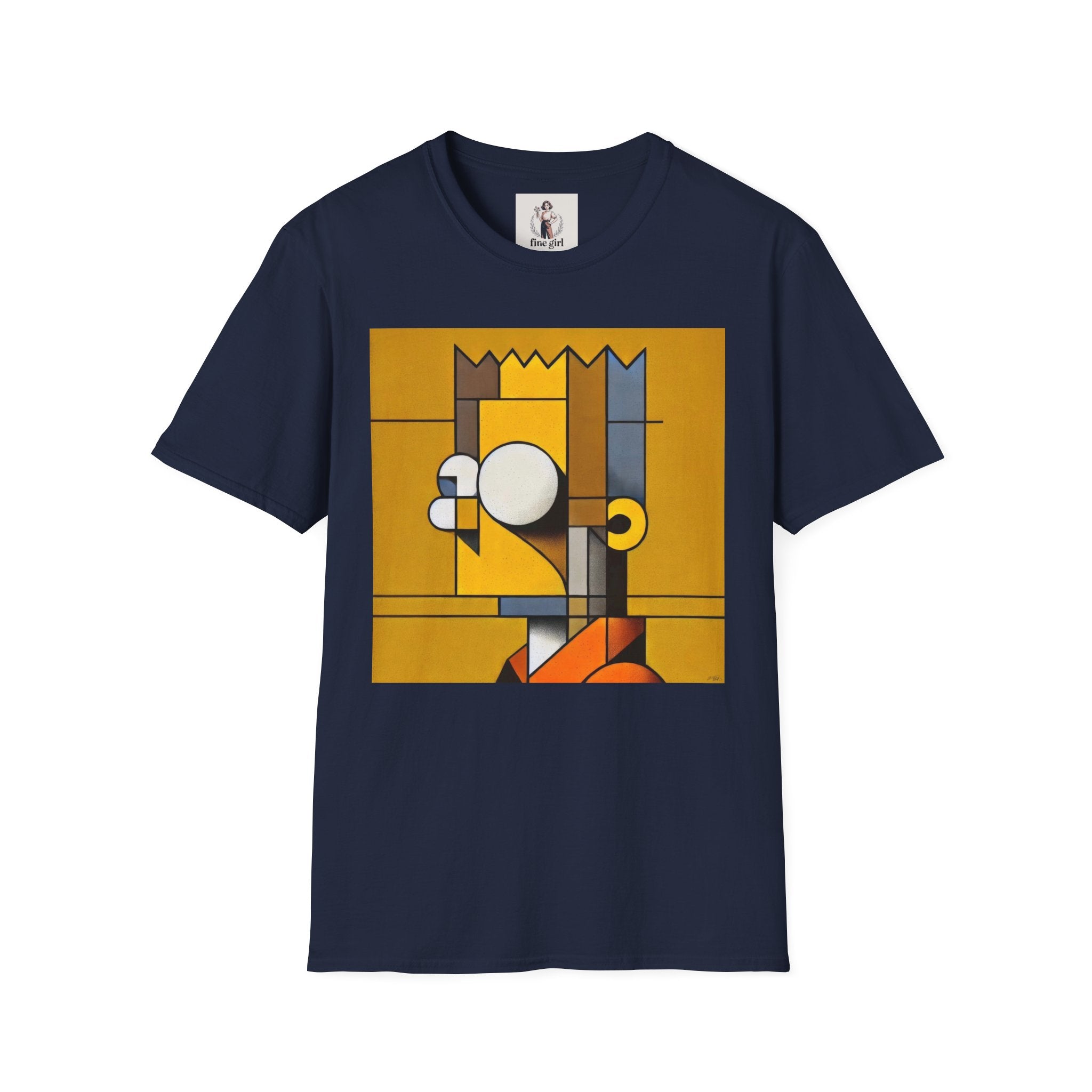 Bart Simpson TV Themed T-Shirt Unisex Softstyle T-Shirt