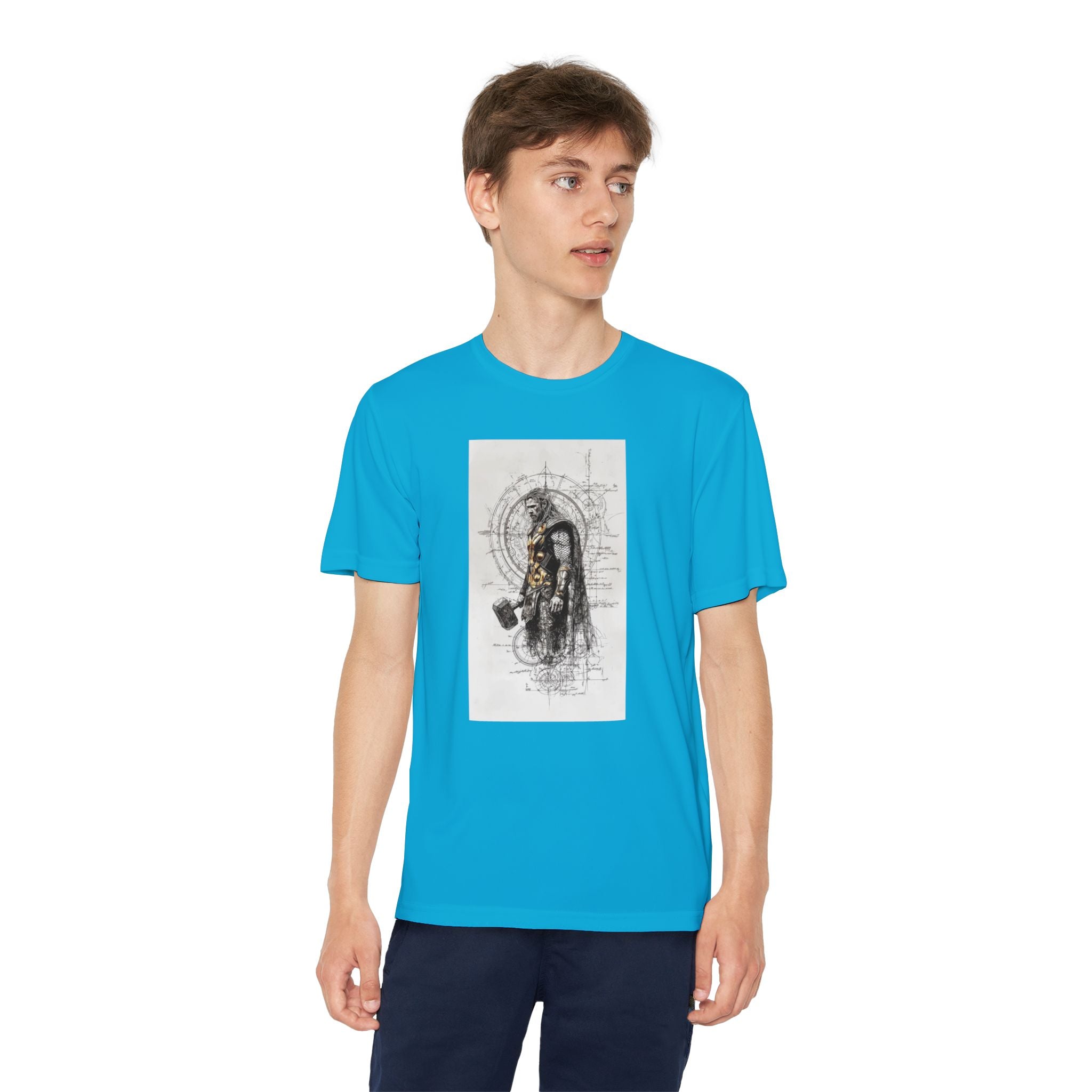 Superhero Youth T-Shirt Sports Graphic Tee, Cool Athletic Shirt for Kids