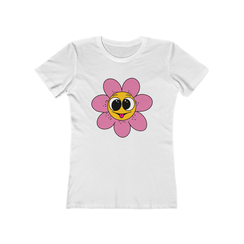 Flower Women's Tshirt, Floral Graphic Tee, Casual Top for Her, Spring Blossom Shirt, Botanical Print Blouse