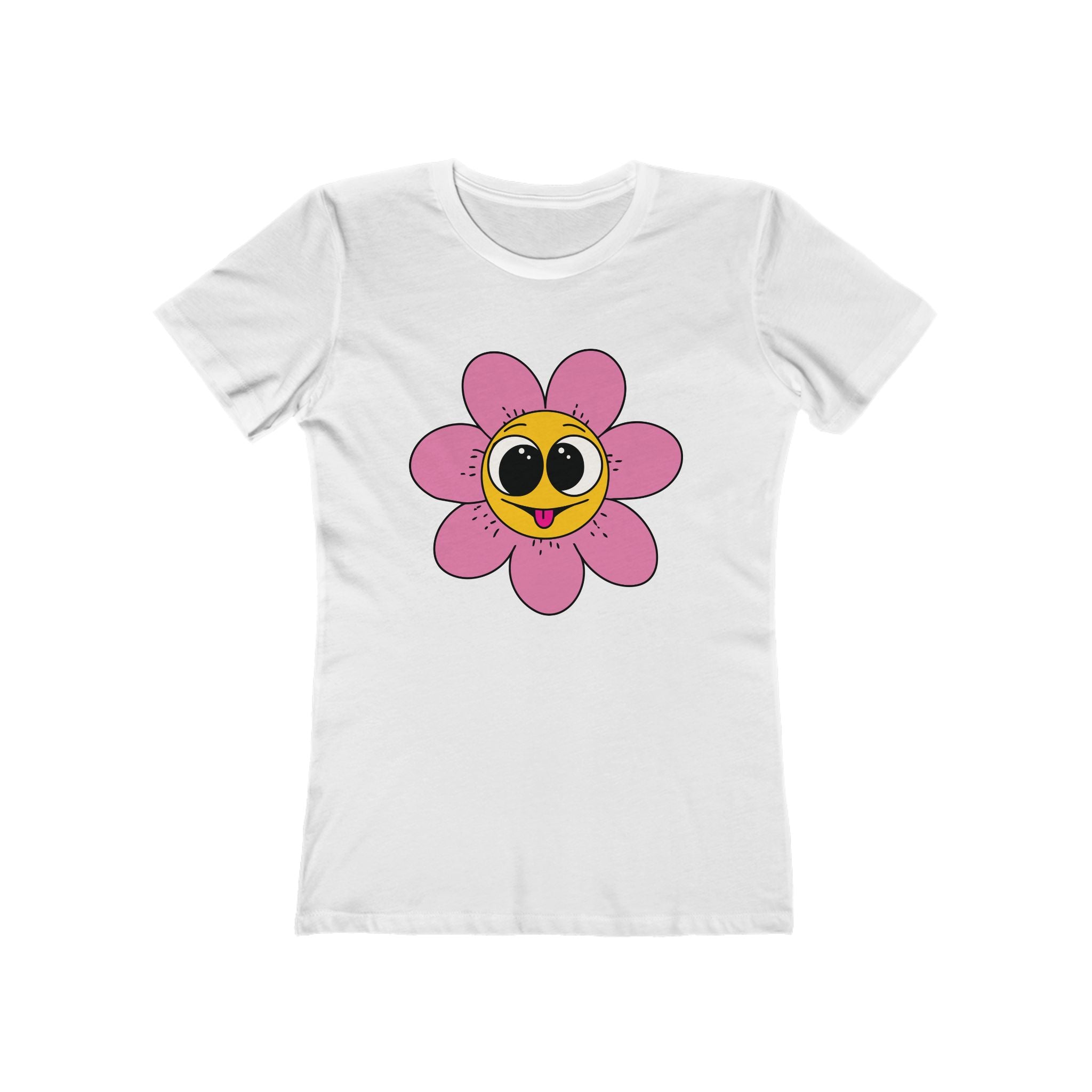 Flower Women's Tshirt, Floral Graphic Tee, Casual Top for Her, Spring Blossom Shirt, Botanical Print Blouse