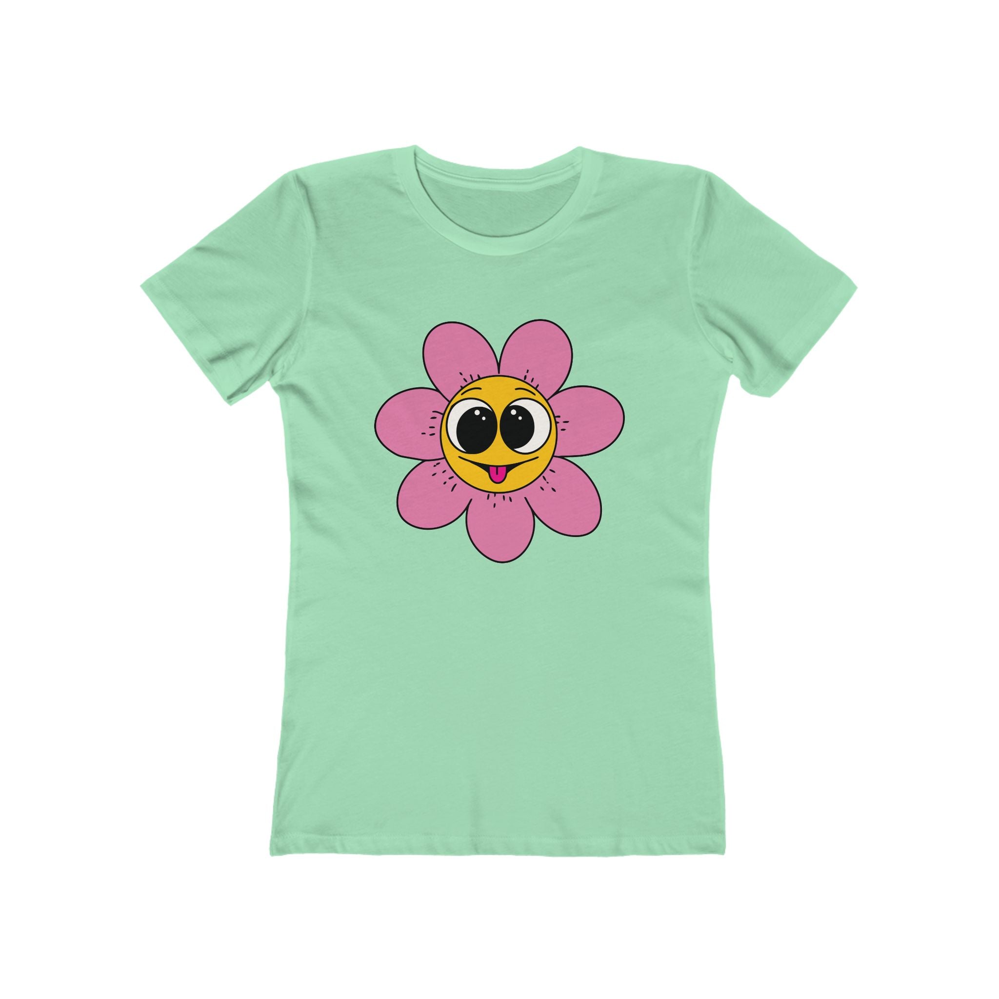Flower Women's Tshirt, Floral Graphic Tee, Casual Top for Her, Spring Blossom Shirt, Botanical Print Blouse