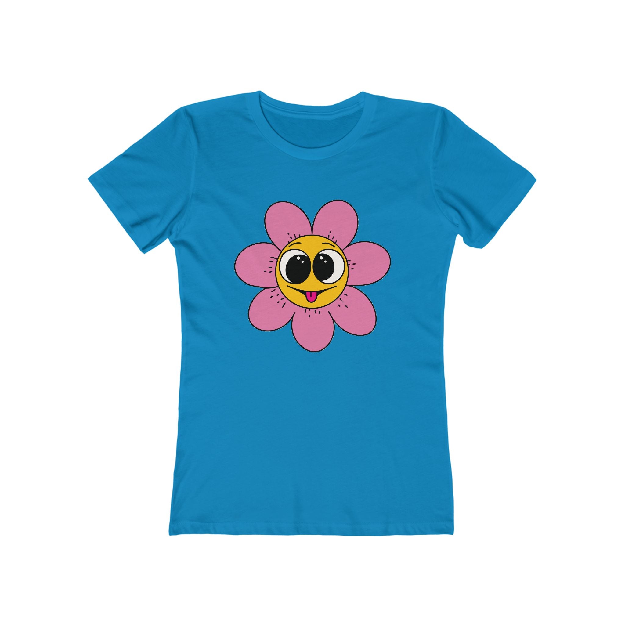 Flower Women's Tshirt, Floral Graphic Tee, Casual Top for Her, Spring Blossom Shirt, Botanical Print Blouse