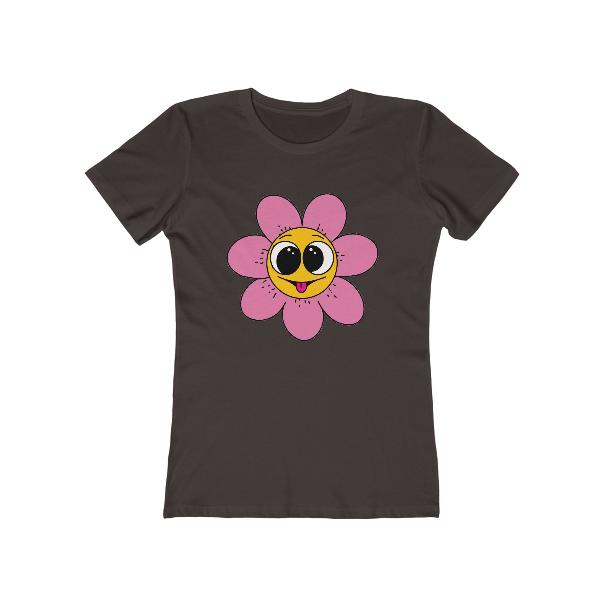 Flower Women's Tshirt, Floral Graphic Tee, Casual Top for Her, Spring Blossom Shirt, Botanical Print Blouse